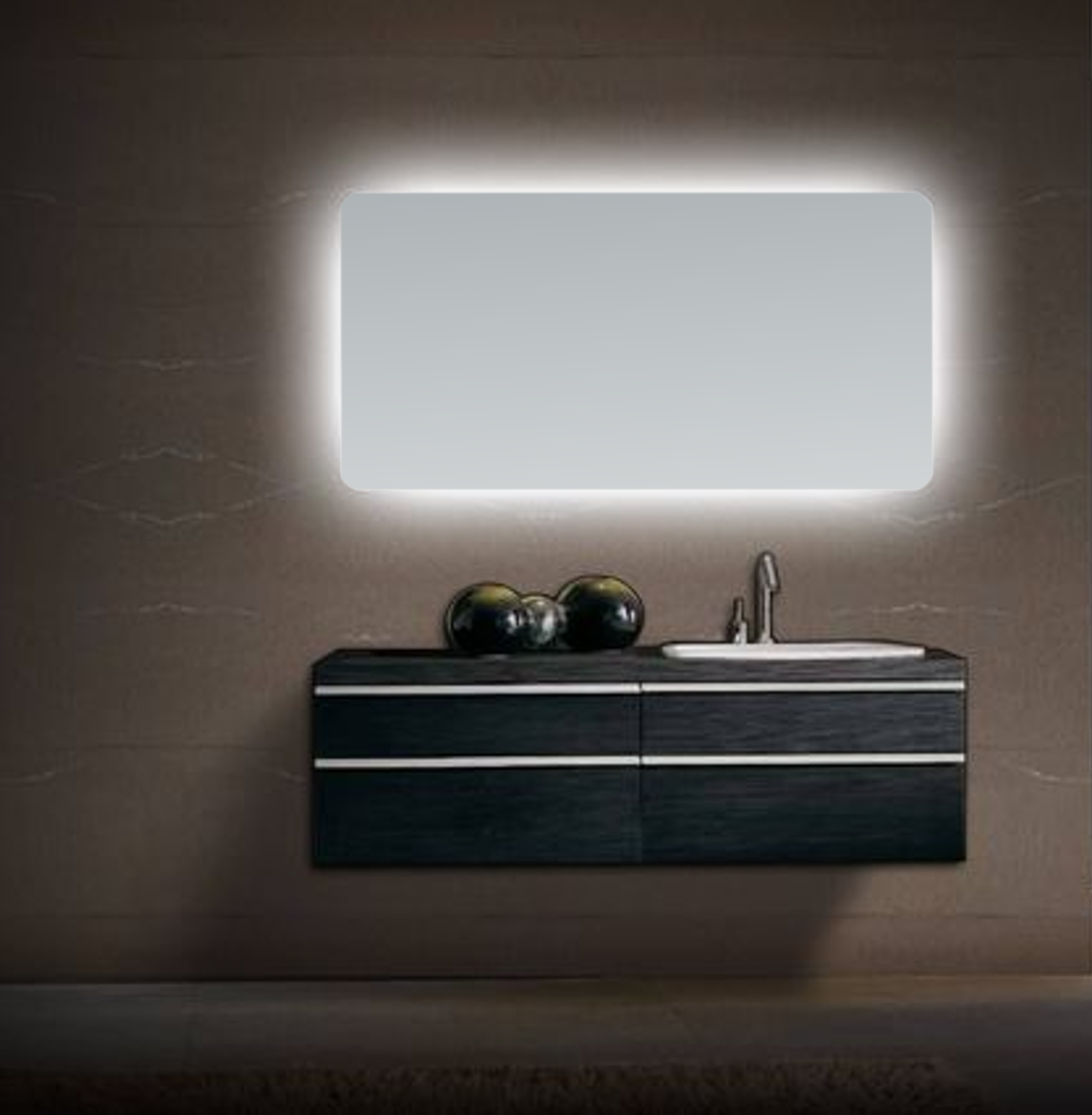 Espejo de baño con luz led zania 70x100 cm