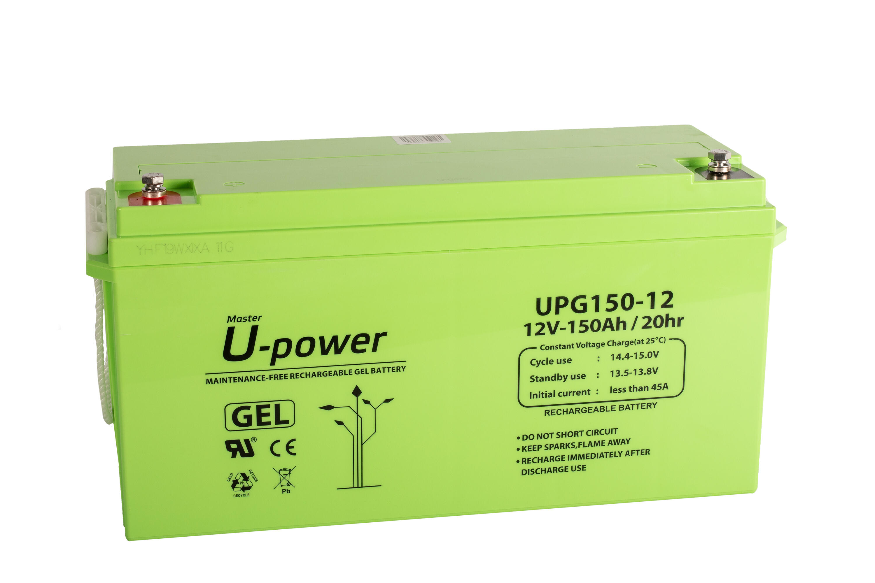 Batería solar de gel u-power 12v 150ah