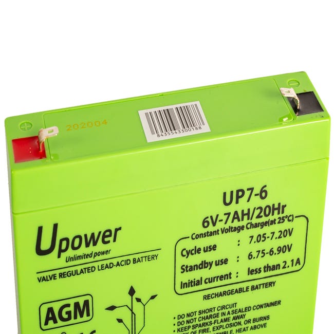 Batería U-Power 12V 18Ah, Batería Plomo AGM