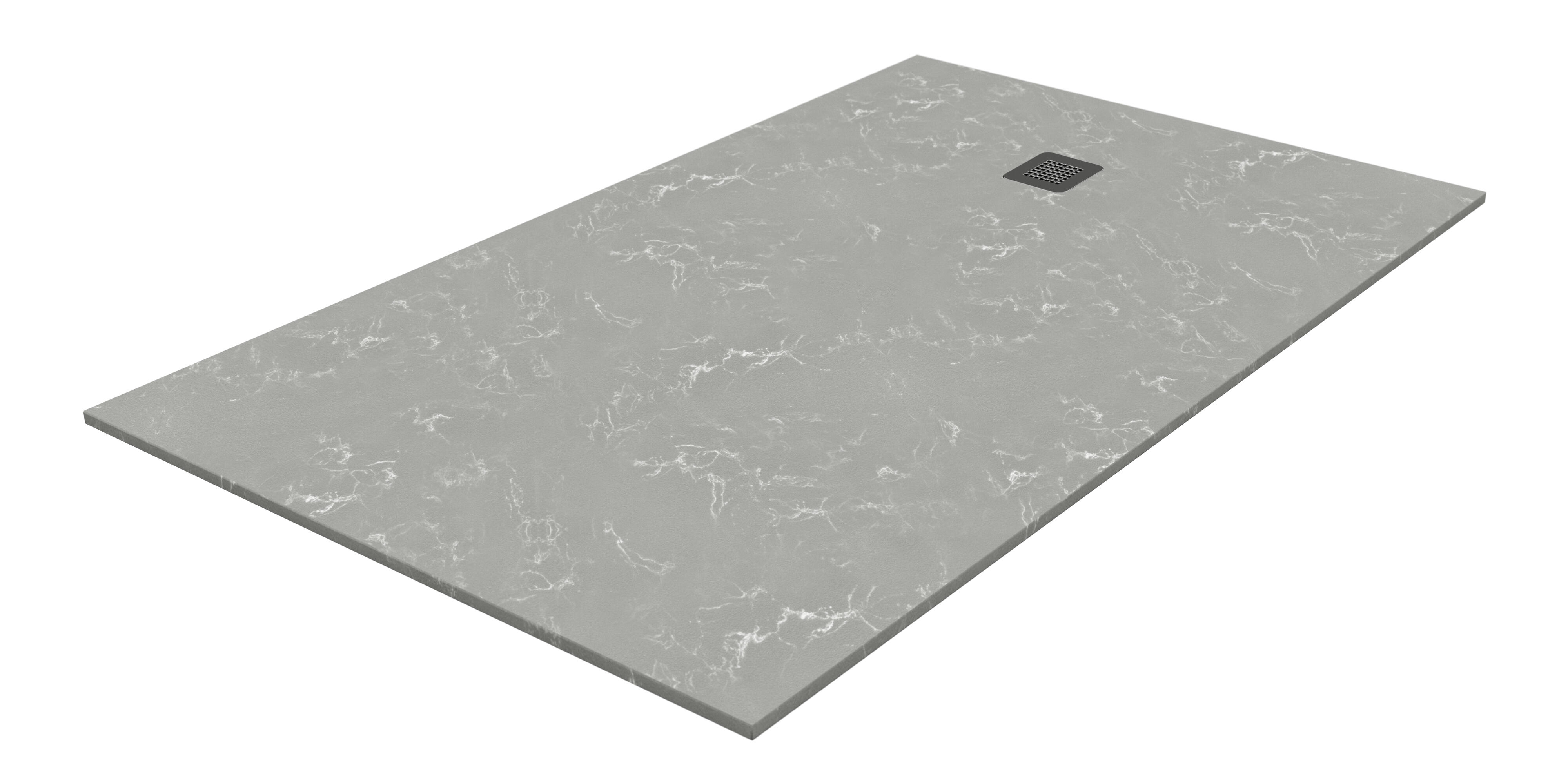 Plato de ducha kioto 160x80 cm gris piedra