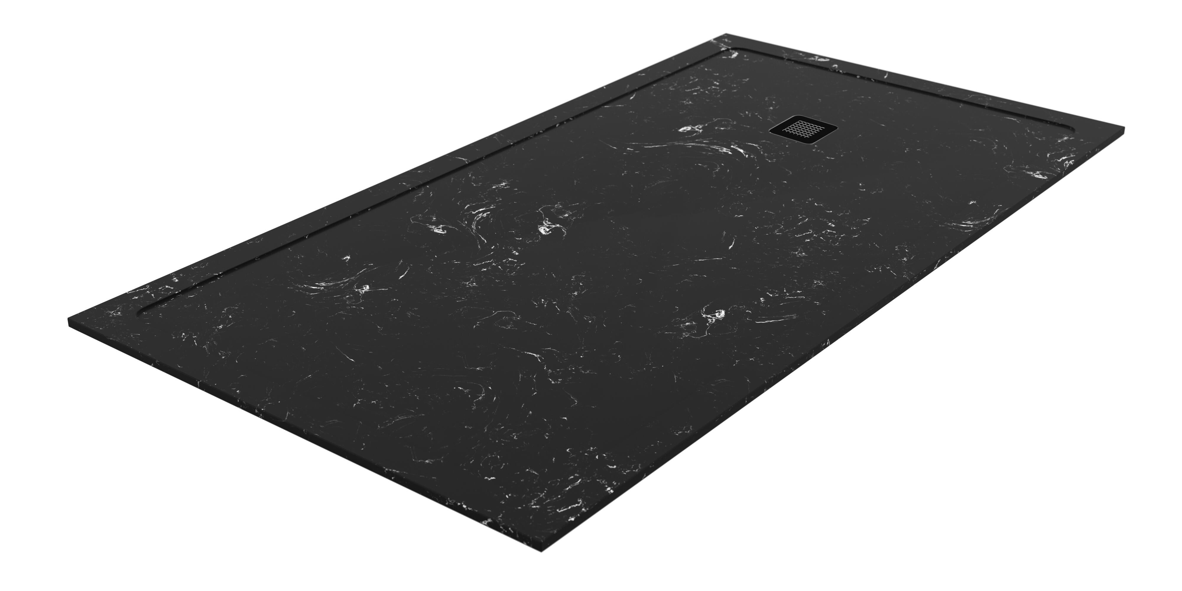 Plato de ducha osaka 160x80 cm negro