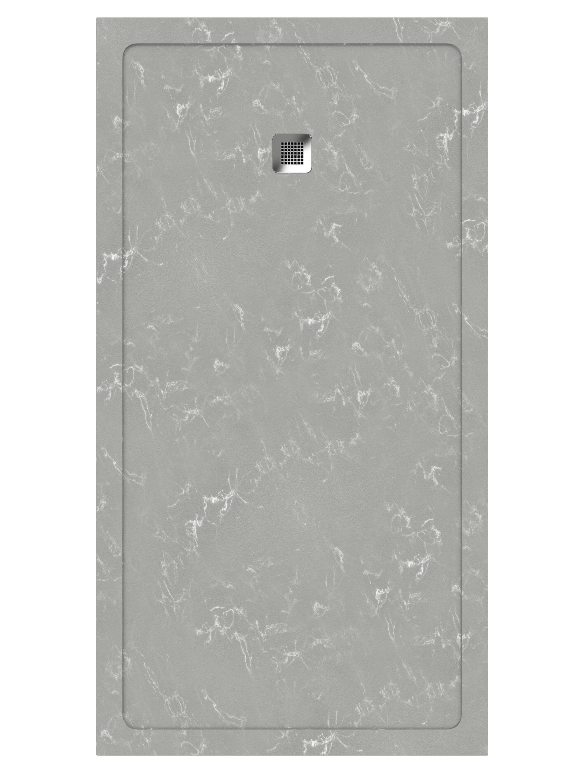 Plato de ducha osaka 160x70 cm gris piedra
