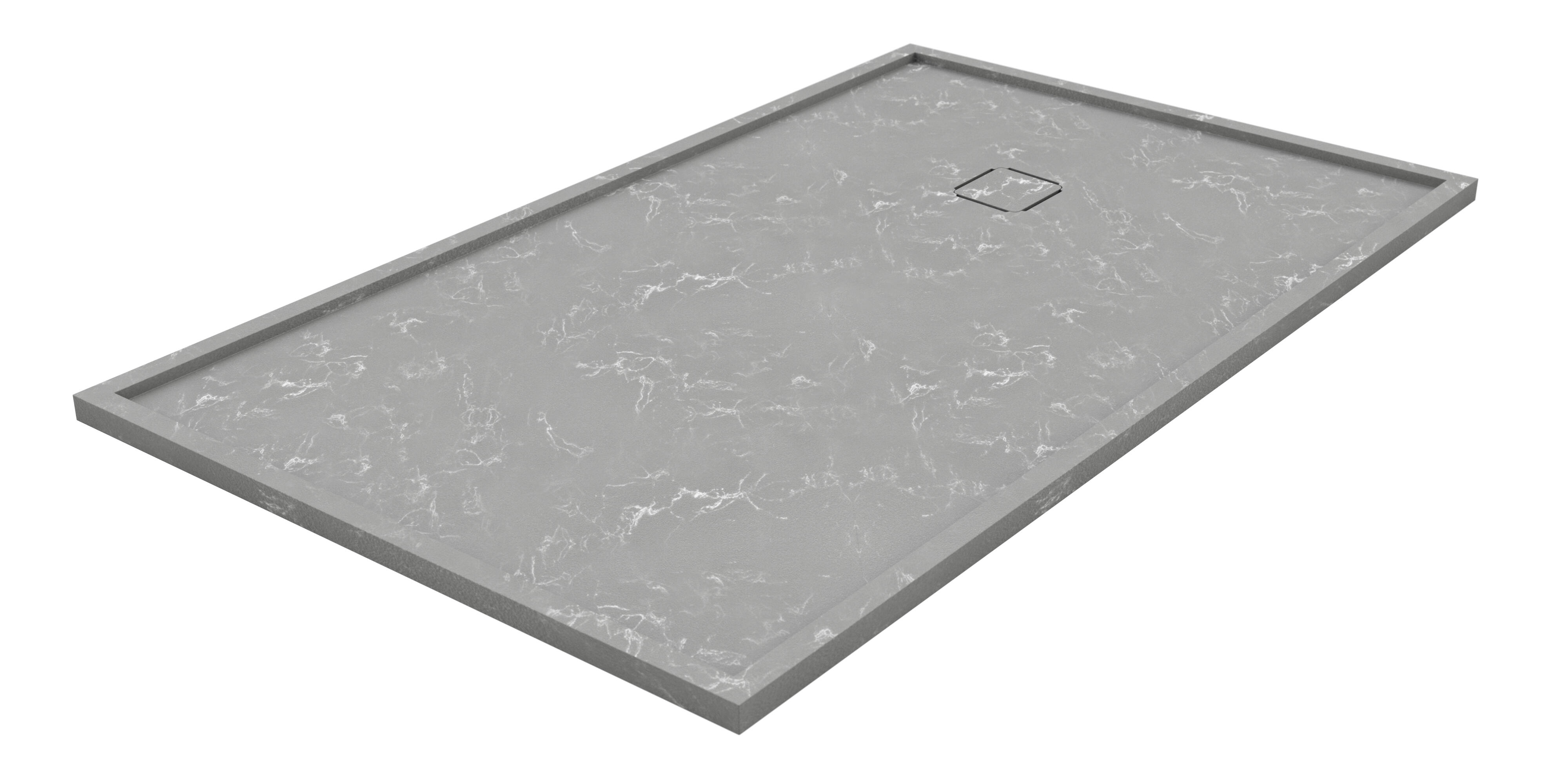 Plato de ducha edo 100x80 cm gris piedra