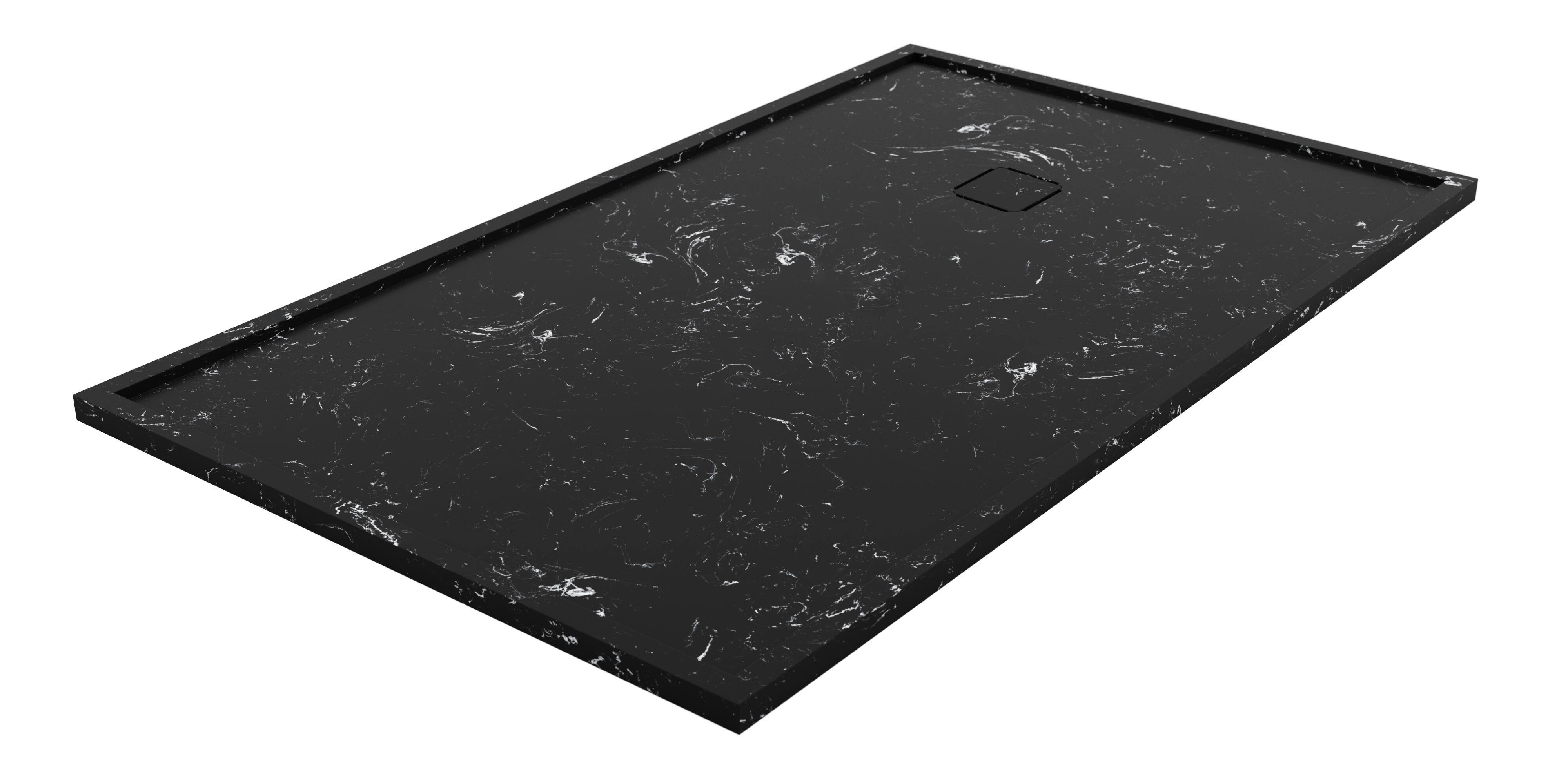 Plato de ducha edo 100x70 cm negro