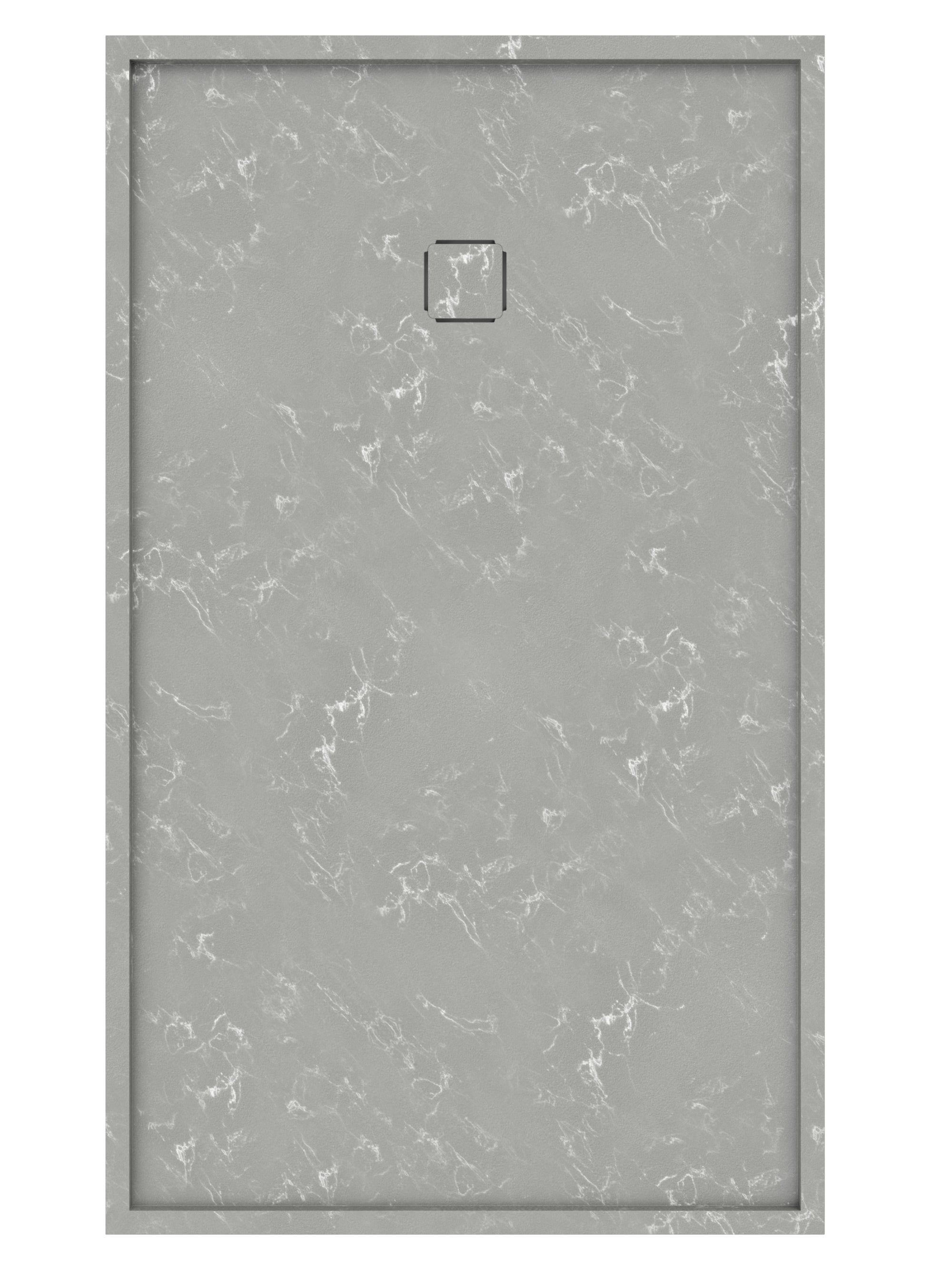 Plato de ducha edo 120x80 cm gris piedra