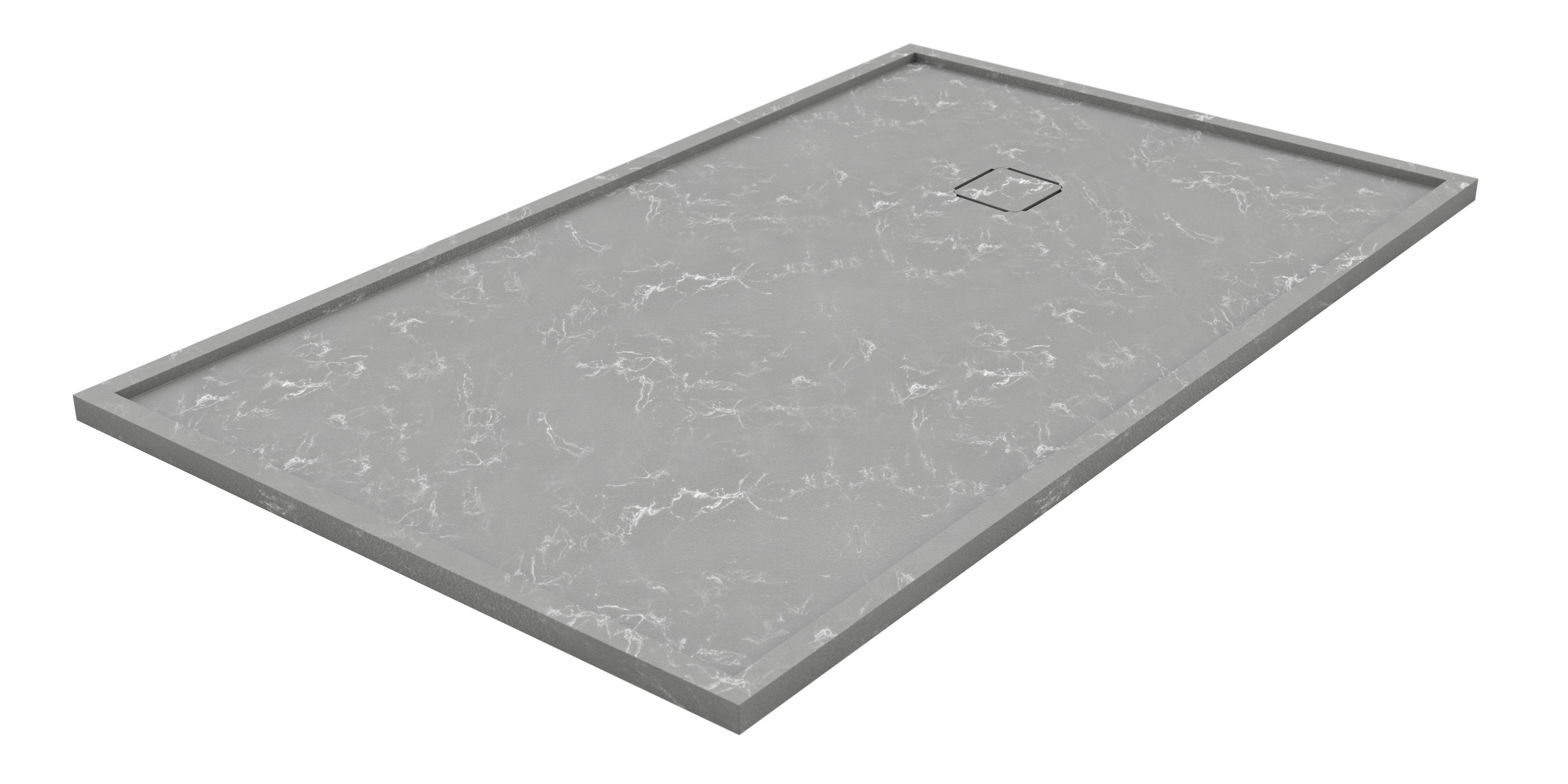 Plato de ducha edo 160x70 cm gris piedra