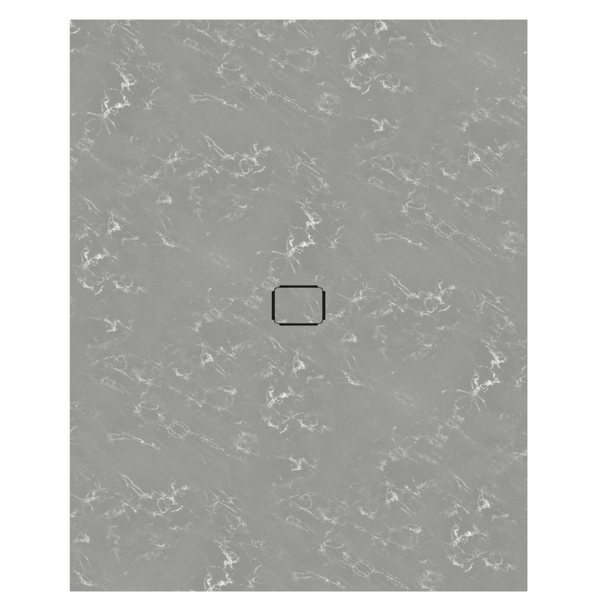 Plato de ducha 80x100 cm color gris efecto piedra Ponsi Stone BPMARGSTON8010