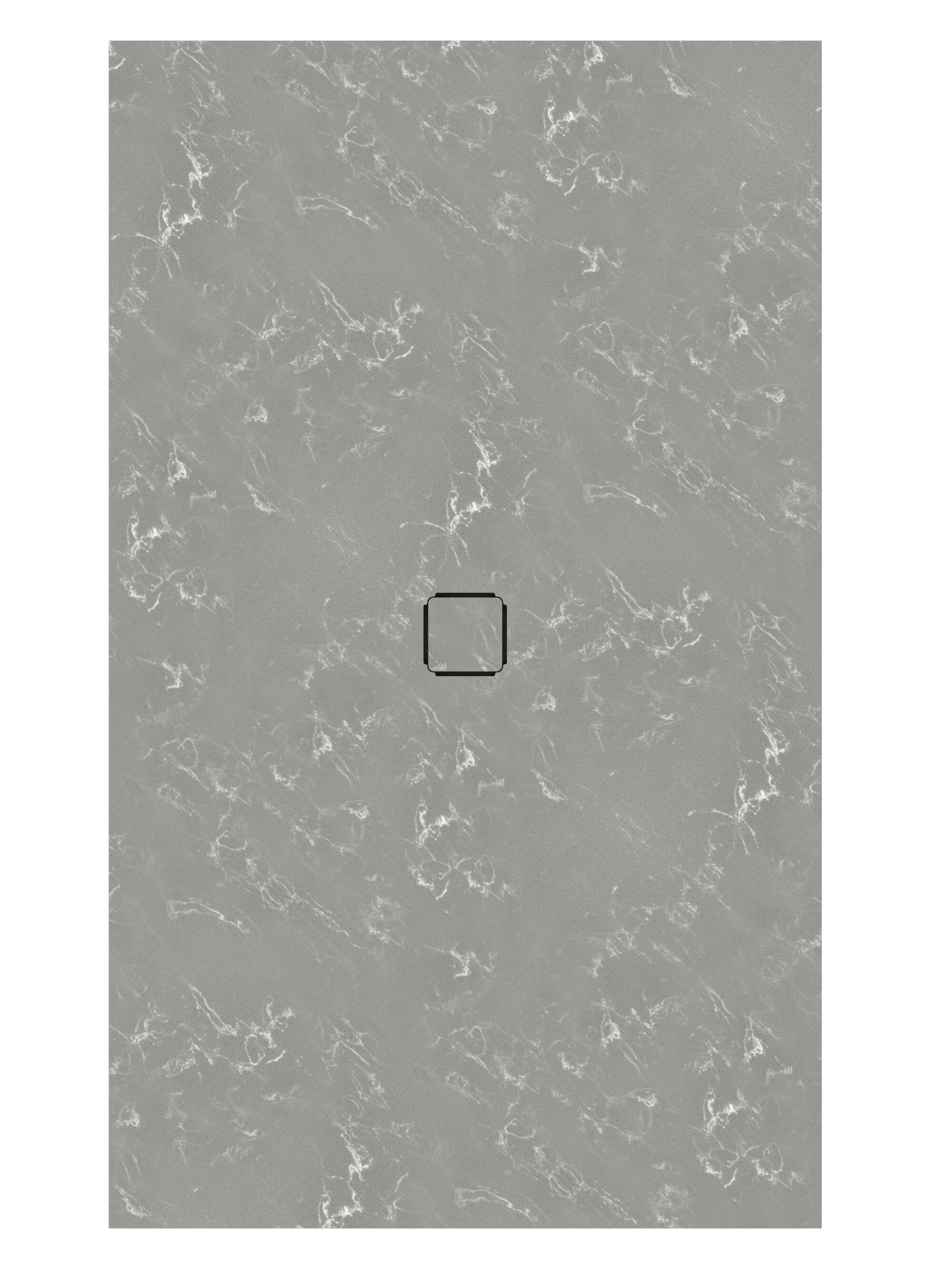 Plato de ducha kue 120x80 cm gris piedra
