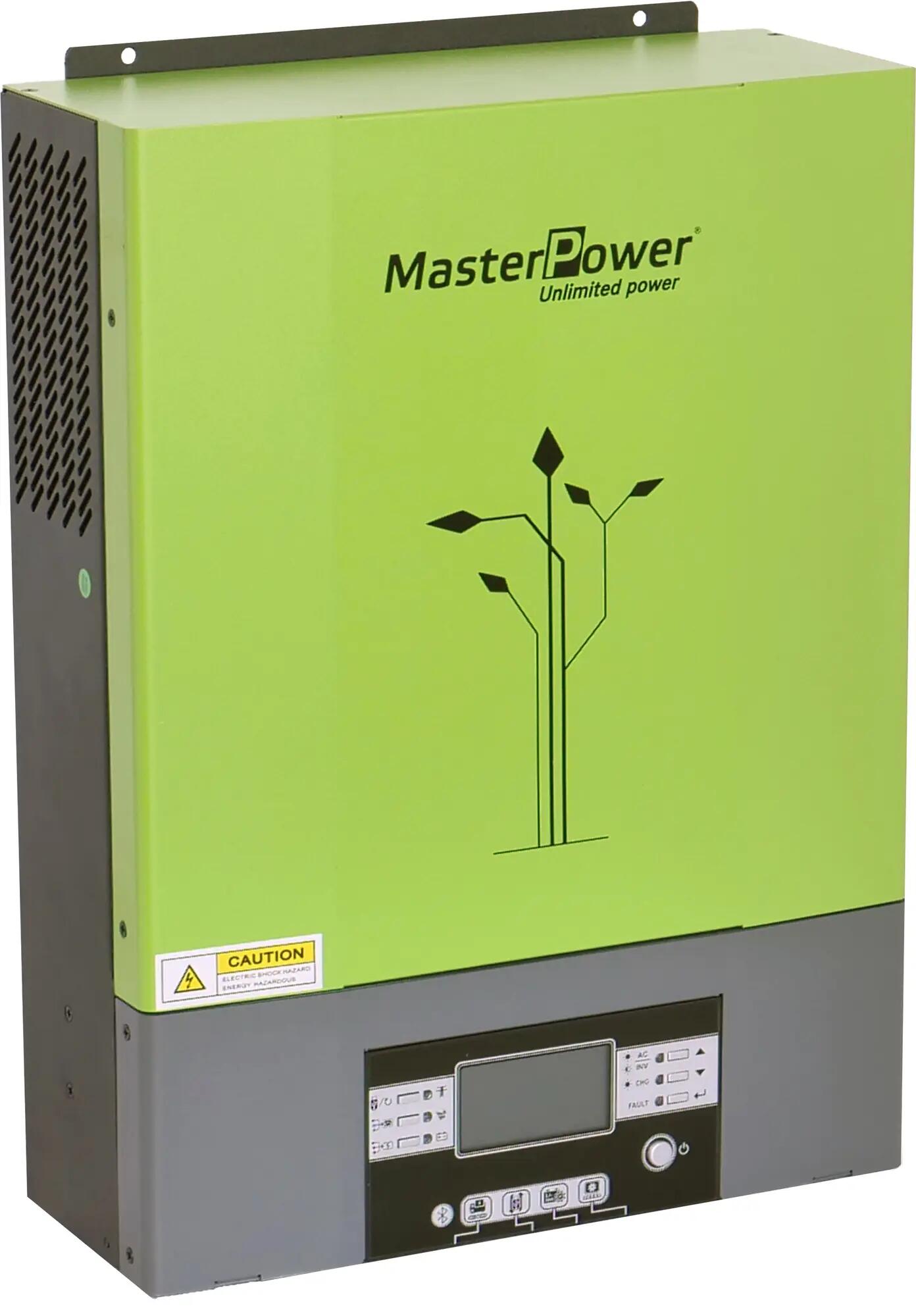 Inversor cargador master power omega um3 5000w 48v + regulador 100ah