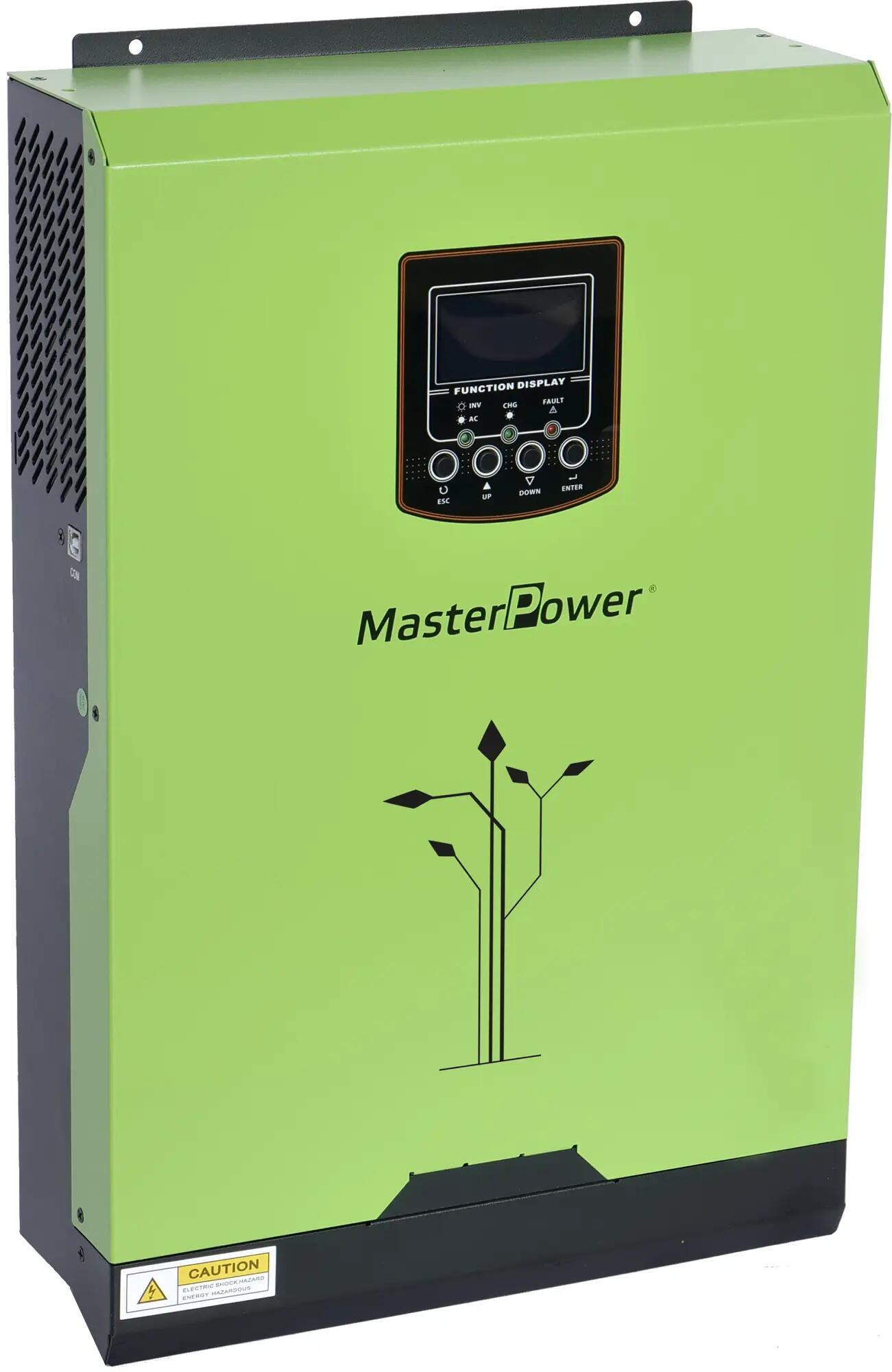 Inversor cargador master power omega up 3000w 24v + regulador 50ah