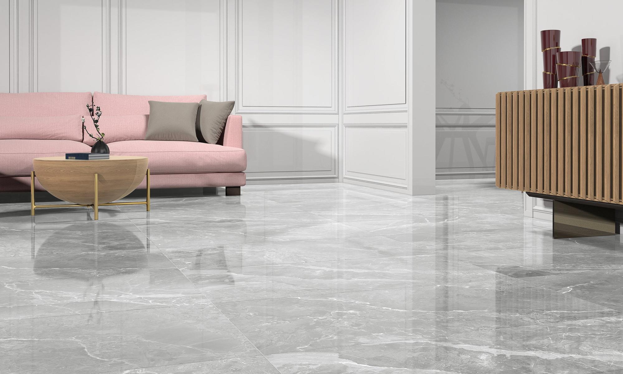 Suelo porcelánico Earthstone 60x120 cm perla interior | Leroy Merlin