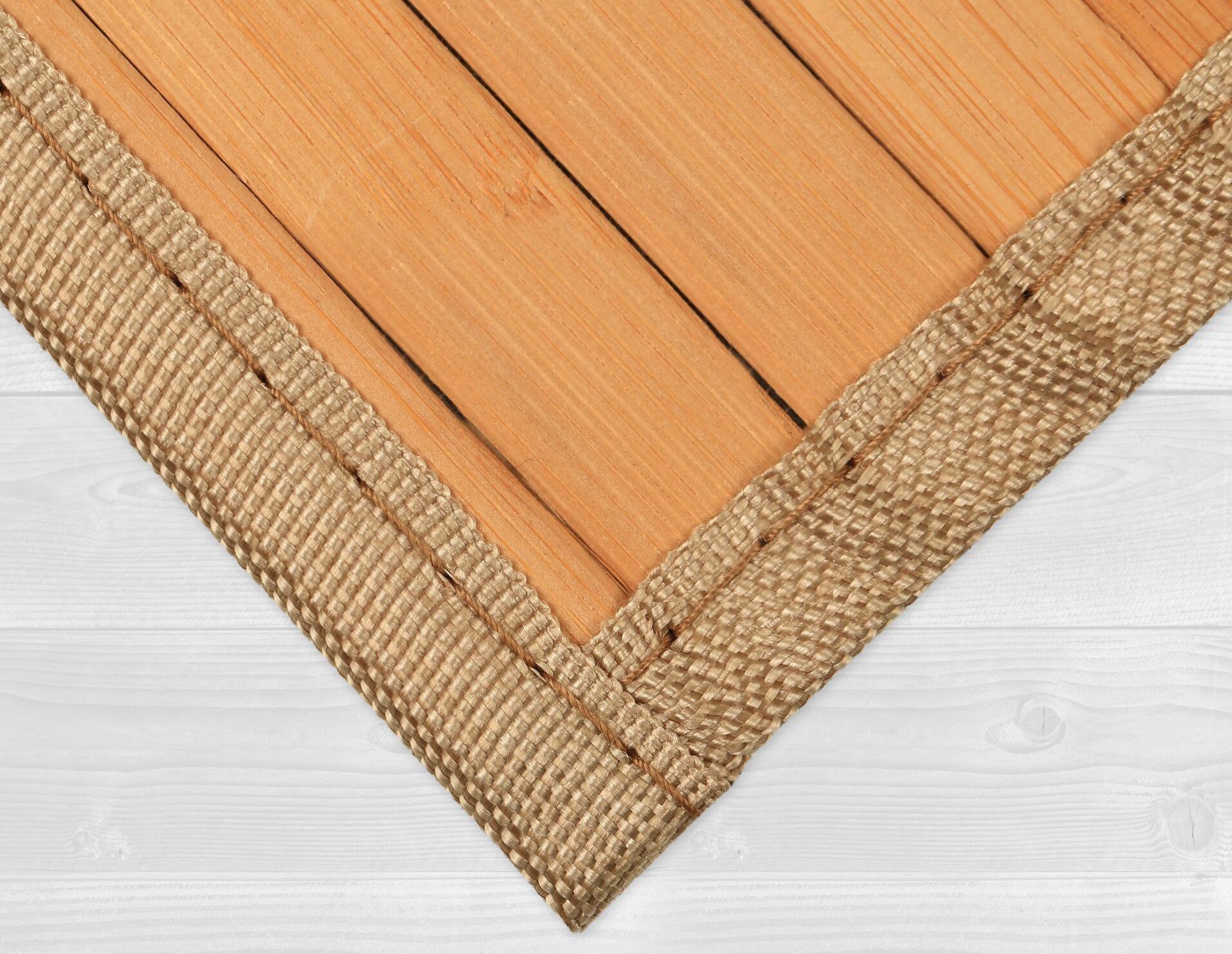 Alfombra pie de cama bambú dubai natural 80x150cm de la marca Sin marca Alfombra pie de cama bambú dubai natural 80x150cm de la marca Sin marca