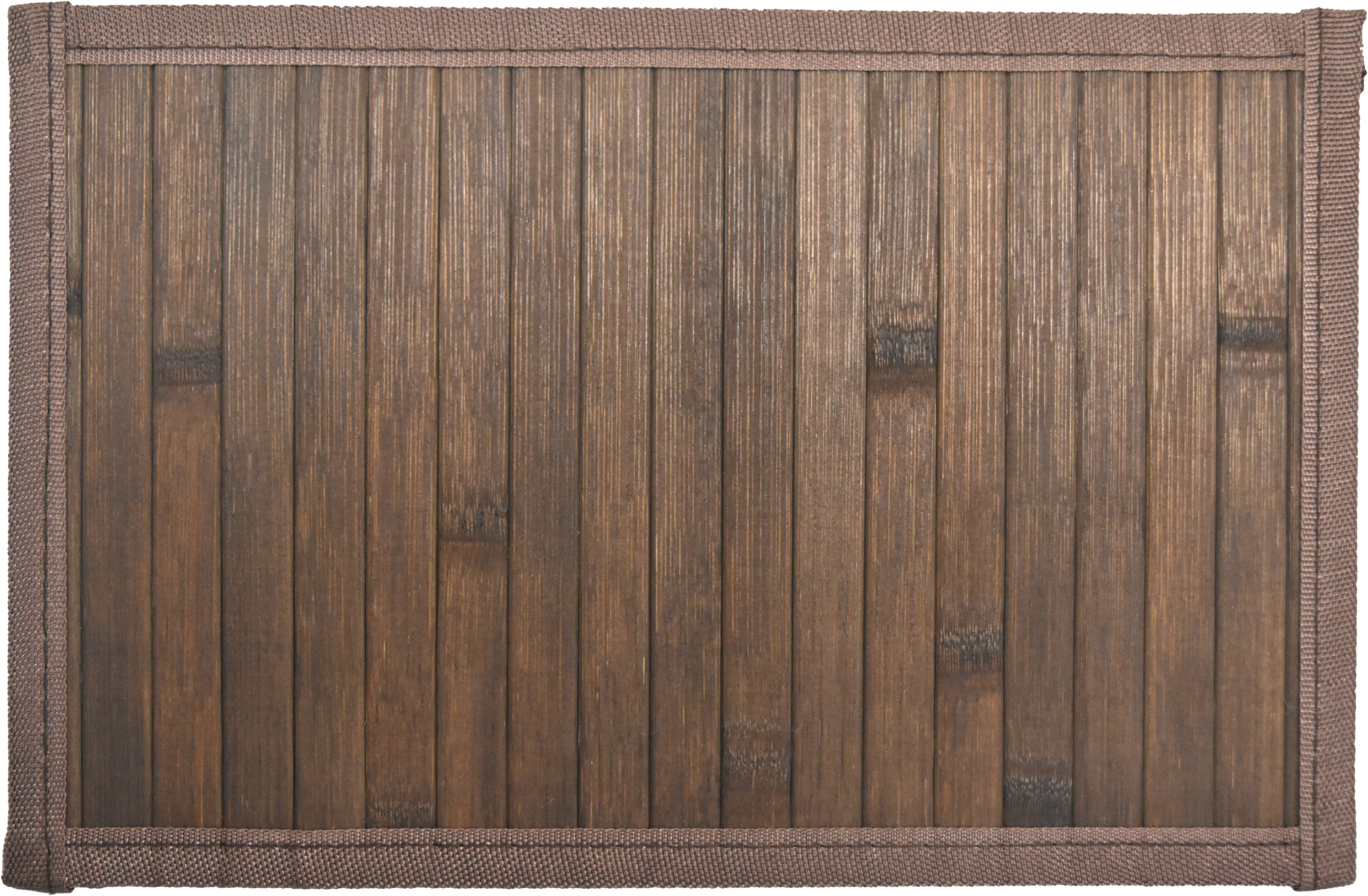 Alfombra pie de cama bambú dubai marrón chocolate 80x150cm