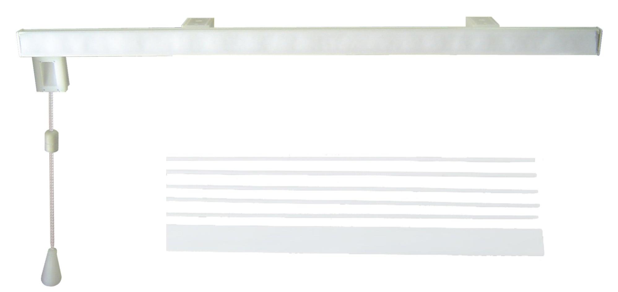 Mecanismo estor varillas básico cuerda blanco ancho 125 cm