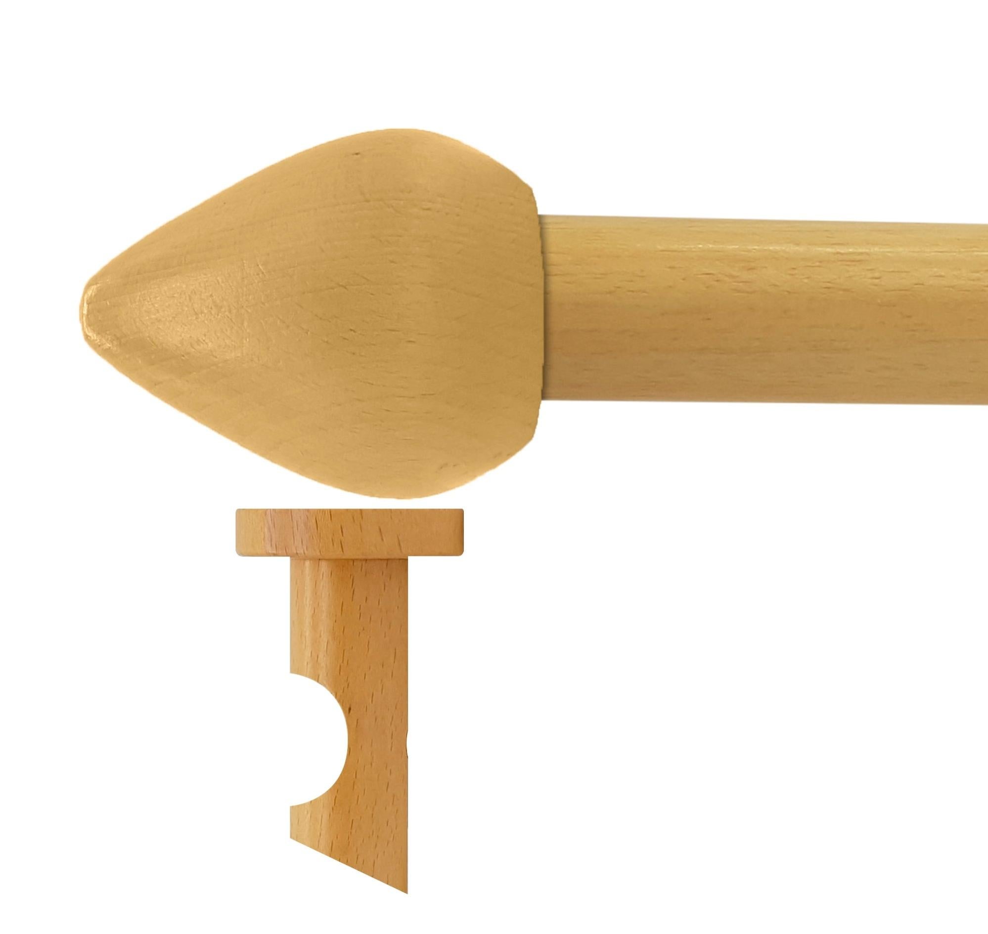 Kit barra madera ø 28mm seta pino 300cm s/anillas techo de la marca Sin marca Kit barra madera ø 28mm seta pino 300cm s/anillas techo de la marca Sin marca