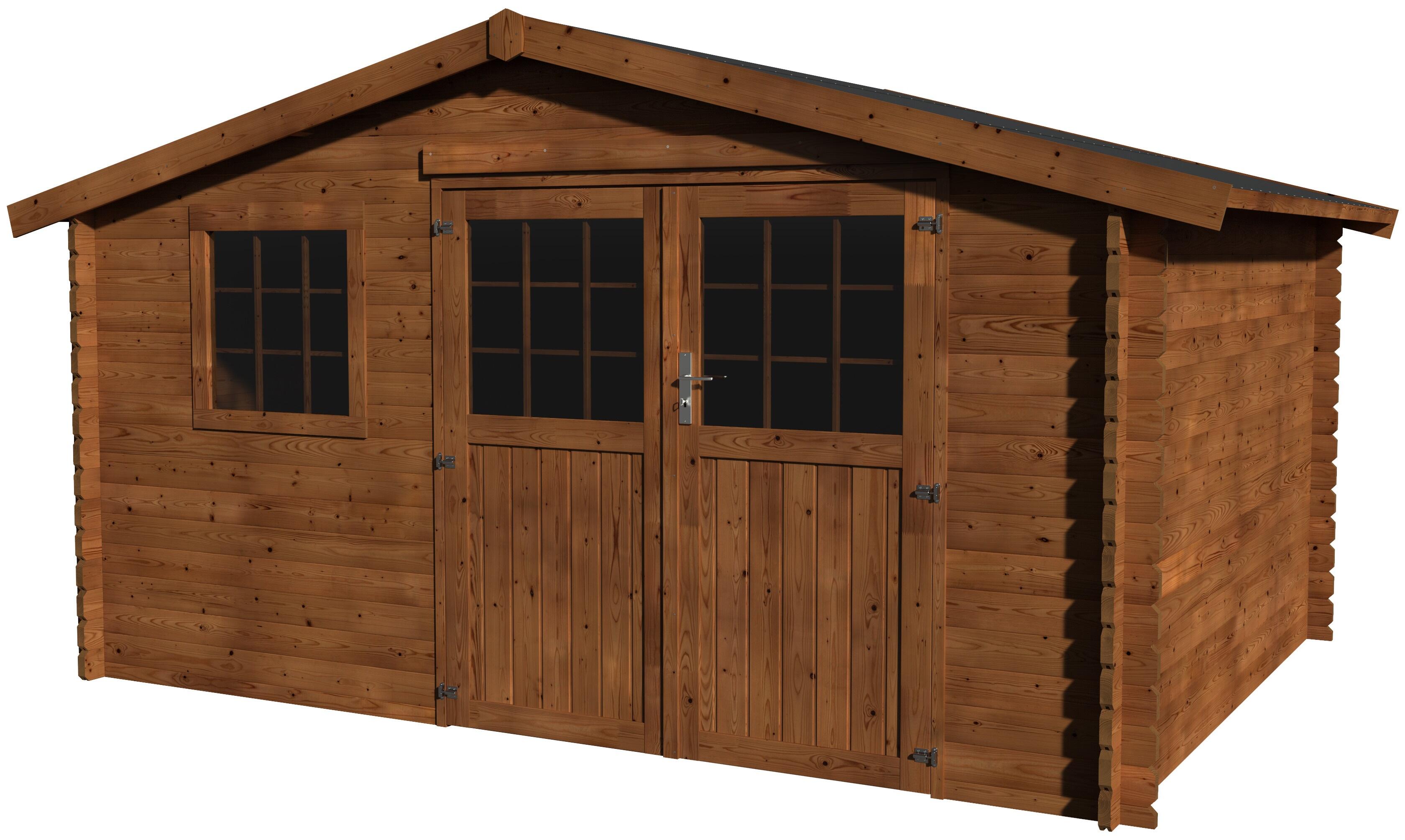 Caseta de madera valerian tratada de 414x229x303 cm y 12.54 m2
