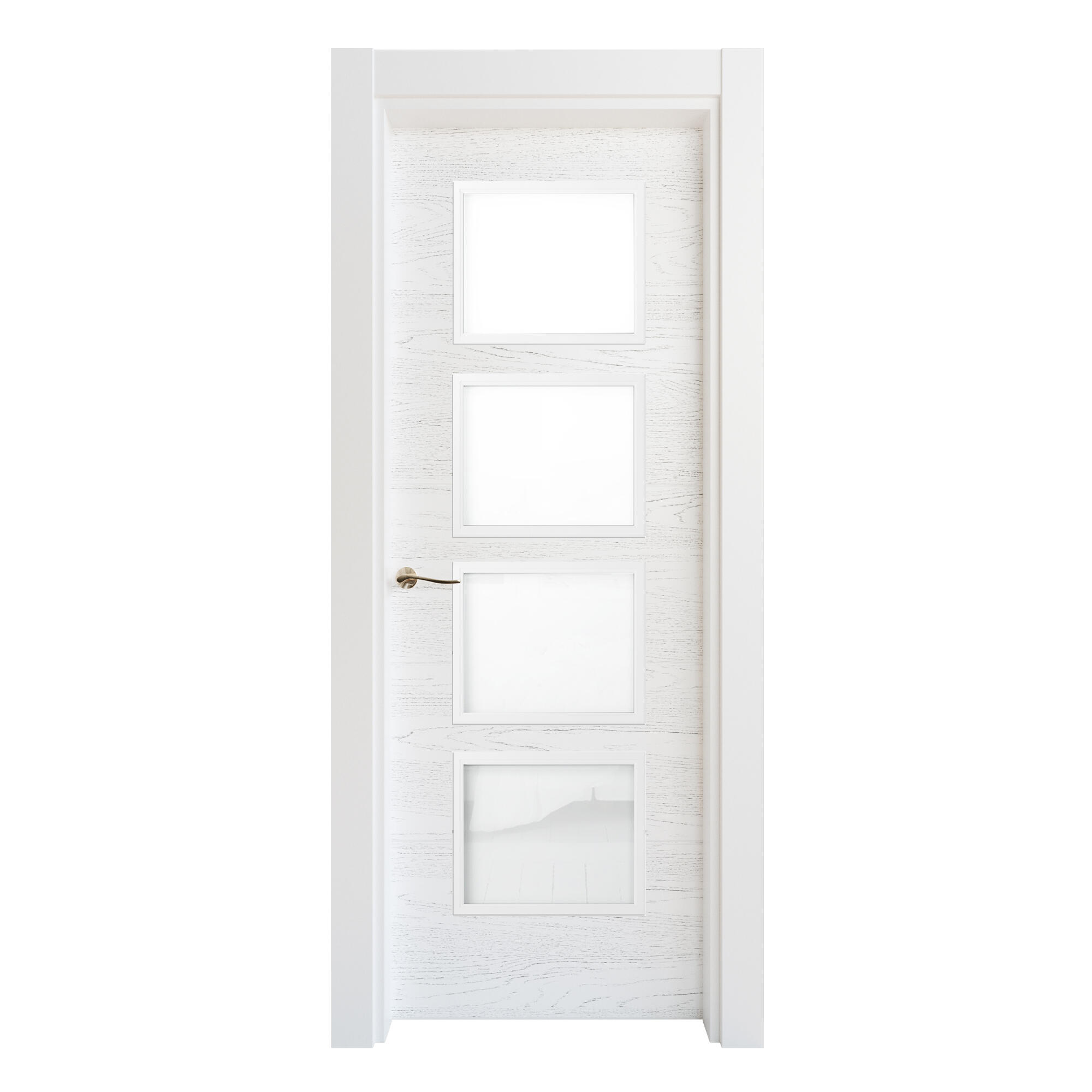 Puerta acristalada bari premium blanco d 7x82,5 cm