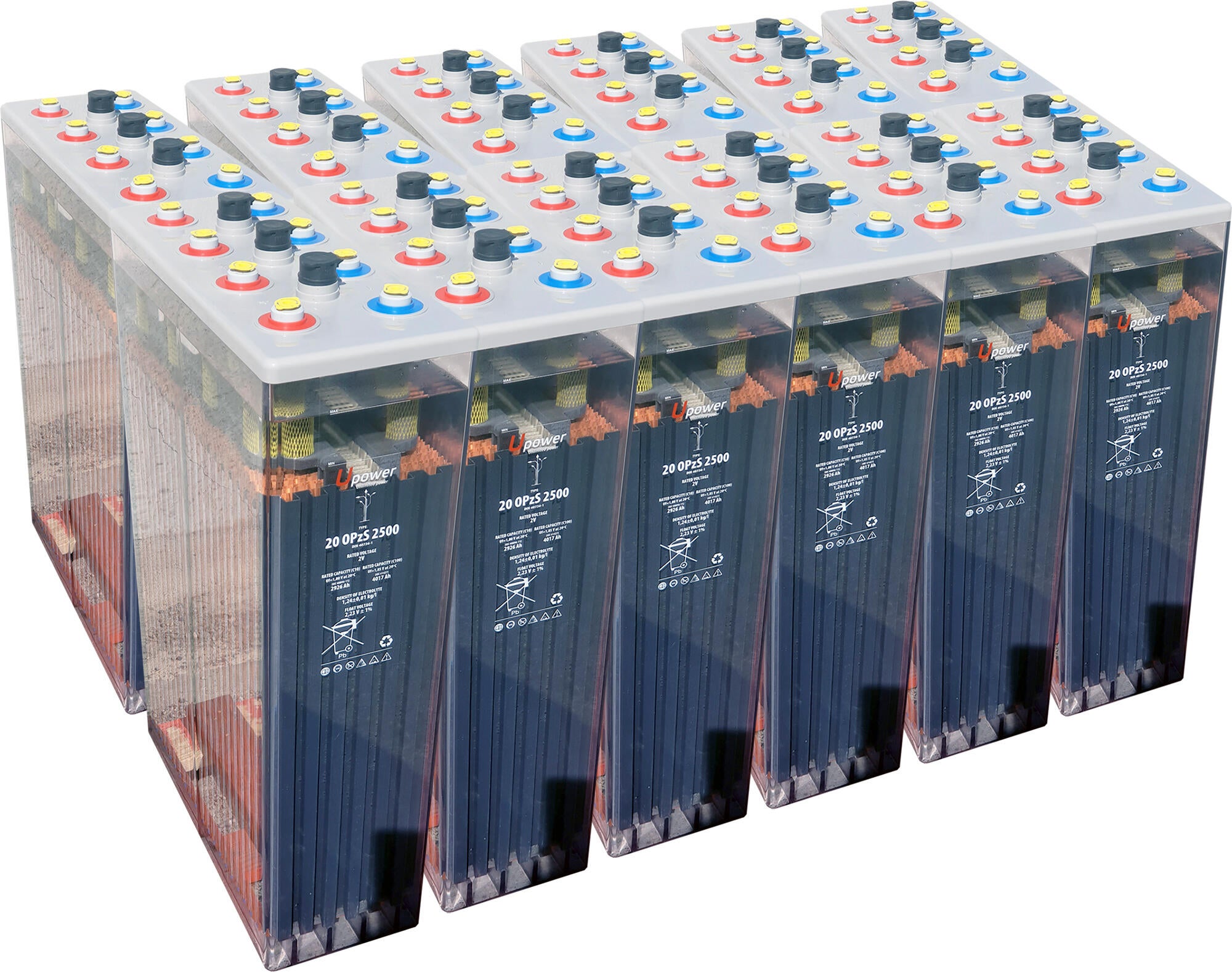 Batería solar estacionaria tubular opzs u-power 24v 4177ah 100.2 kw