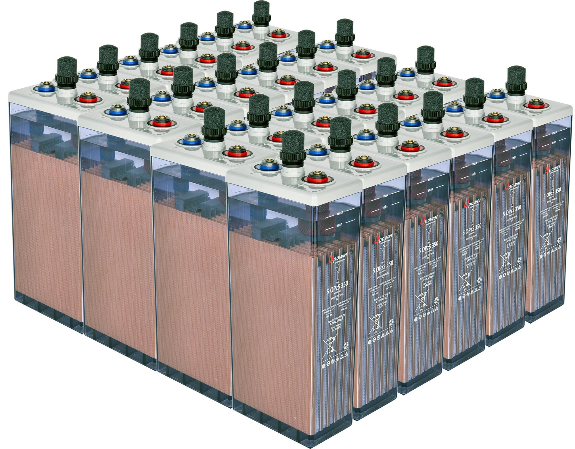 Batería solar estacionaria tubular opzs u-power 48v 570ah 27.3 kw