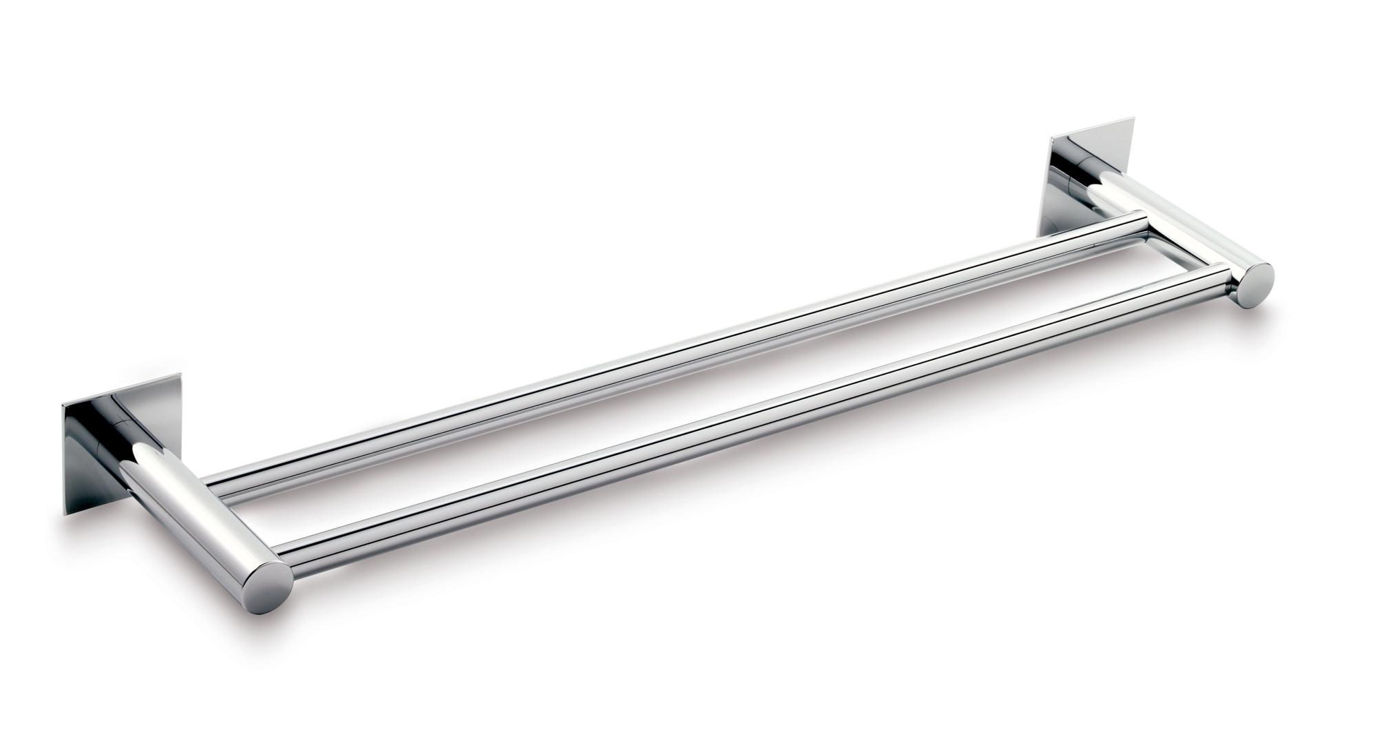 Toallero matera plata cromado brillante 56.6x5.5 cm de la marca Sin marca