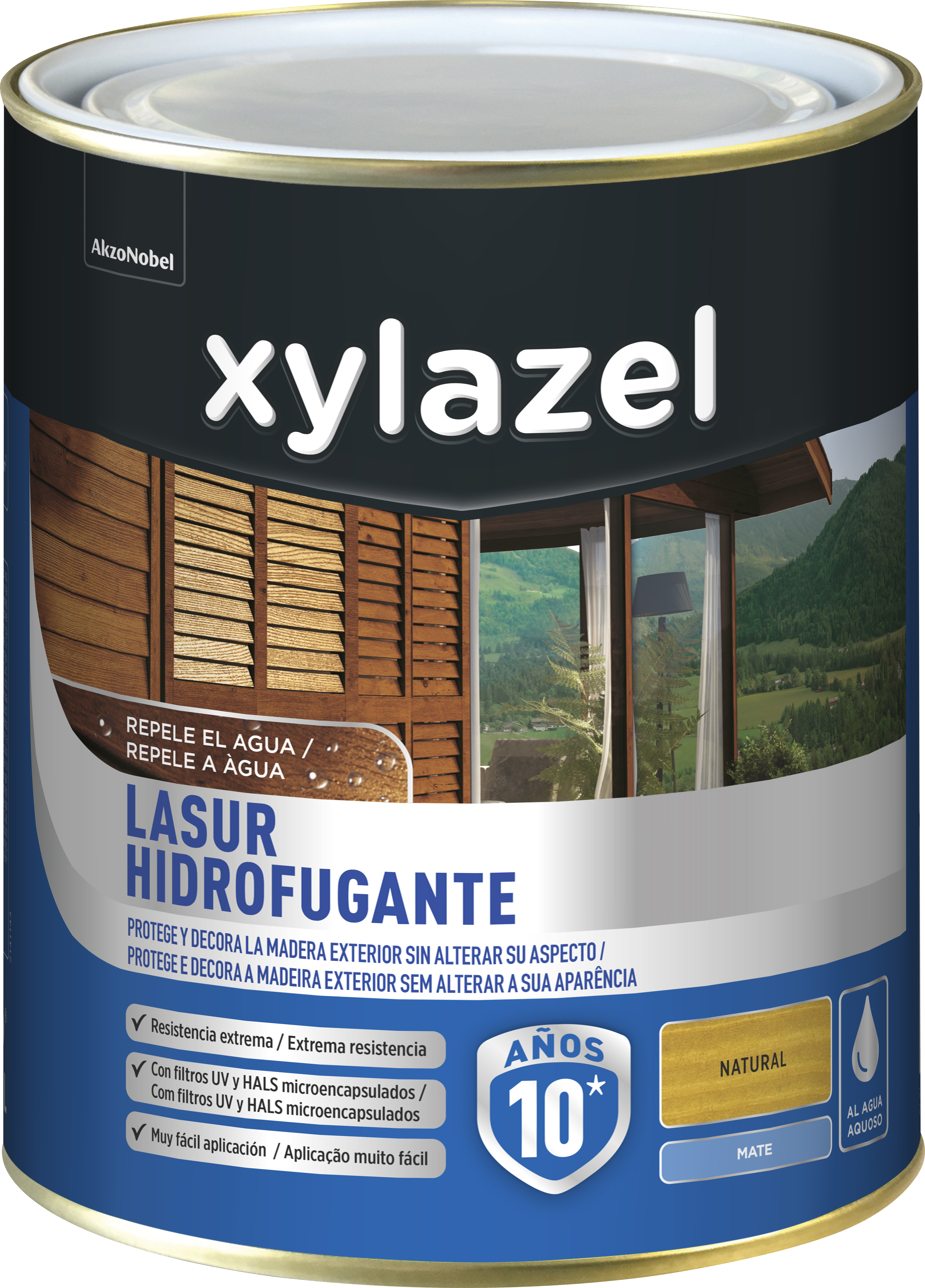 Protector de madera hidrofugante mate xylazel 750 ml natural