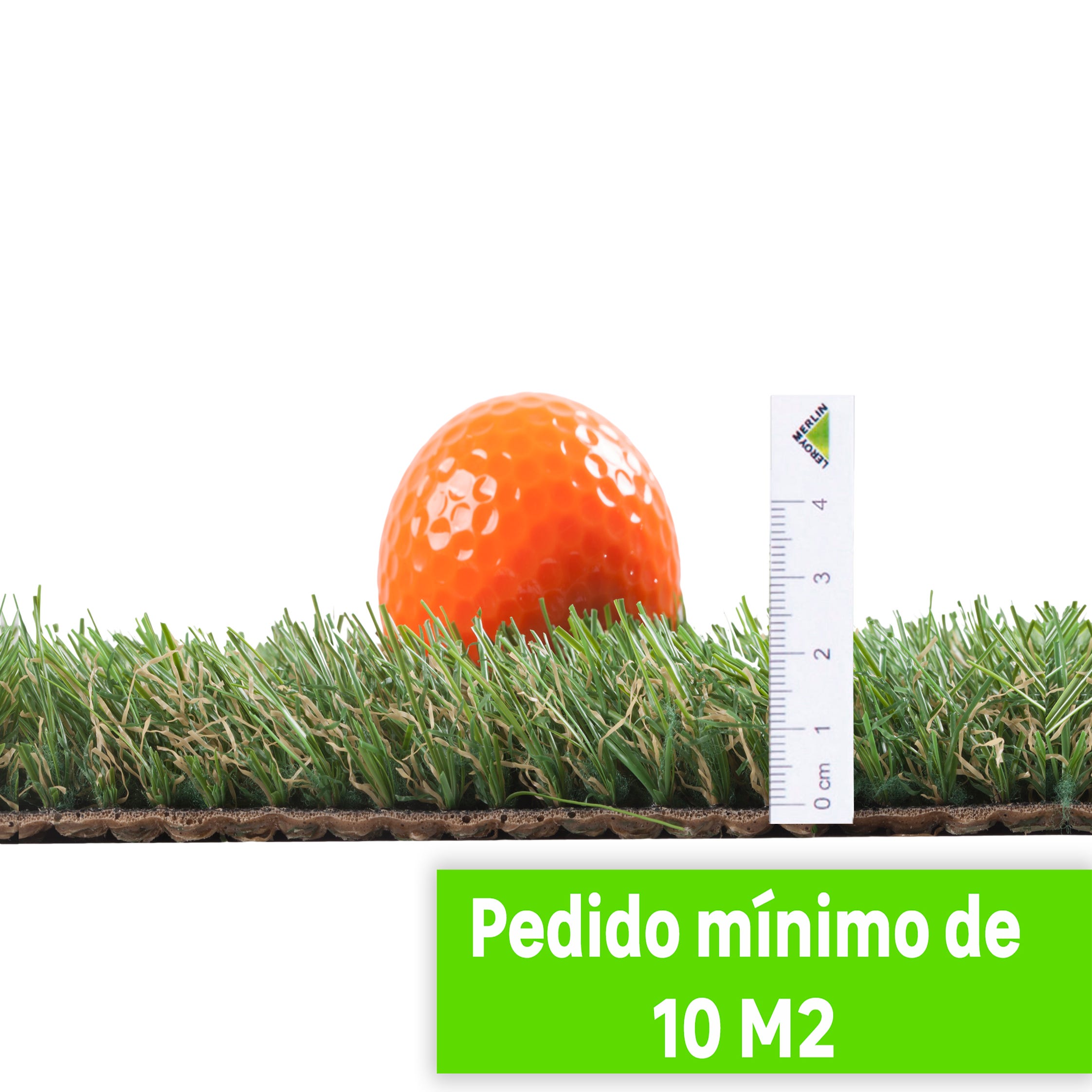 Rollo césped artificial Jerez 2x10 m y 30 mm altura de fibras 17.000  puntadas m²