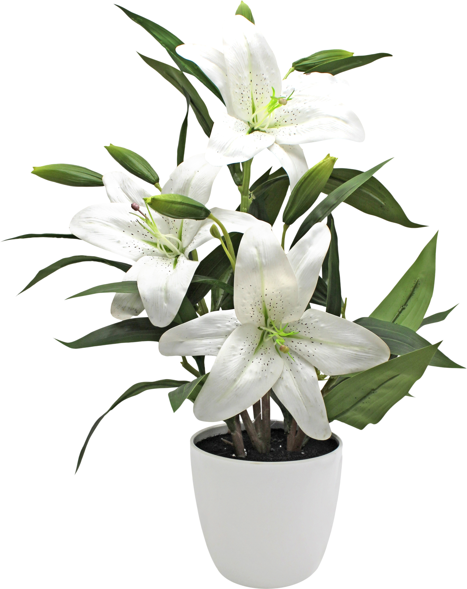 Planta artificial Lilium blanco 65 cm de altura | Leroy Merlin