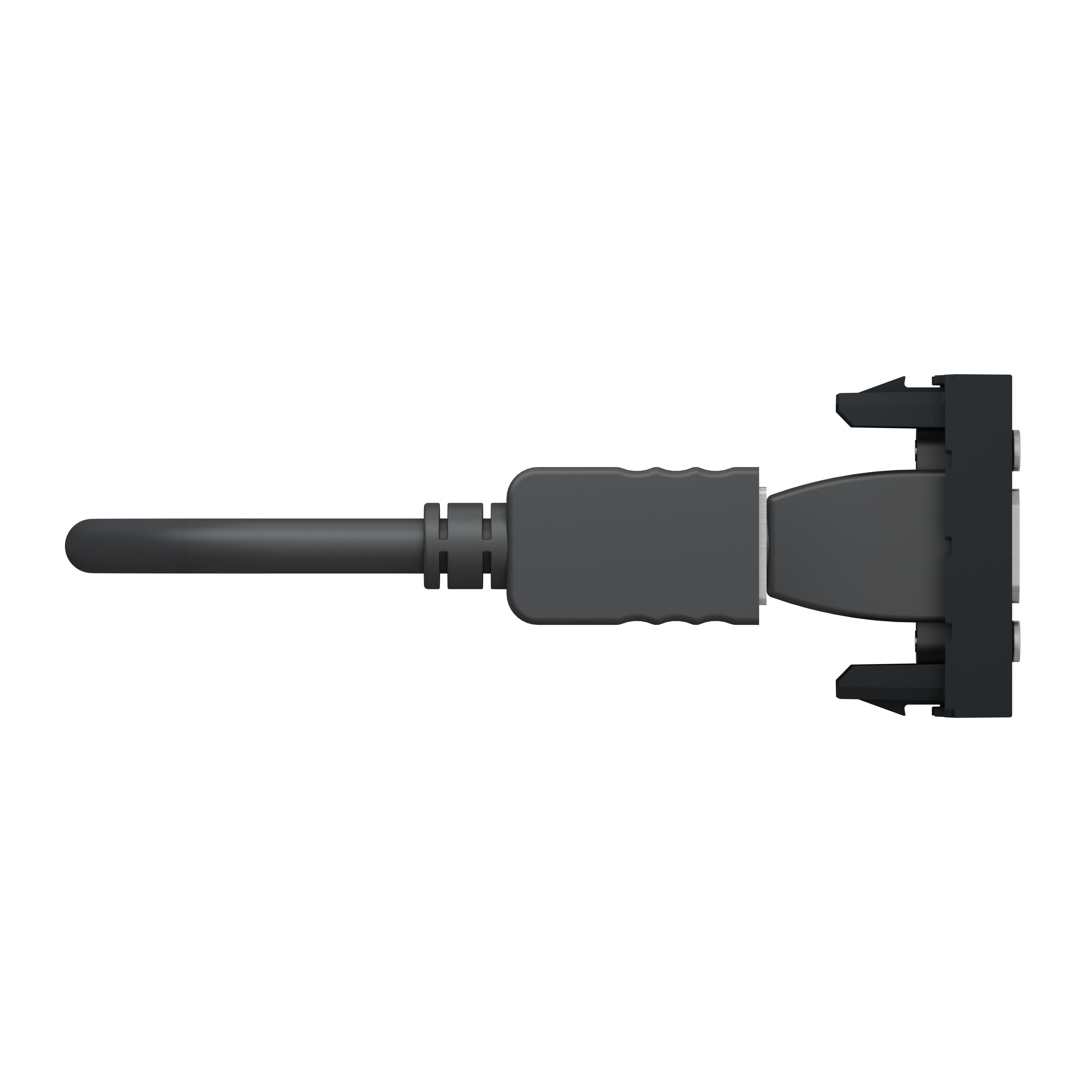 Toma hdmi schneider new unica antracita, un módulo