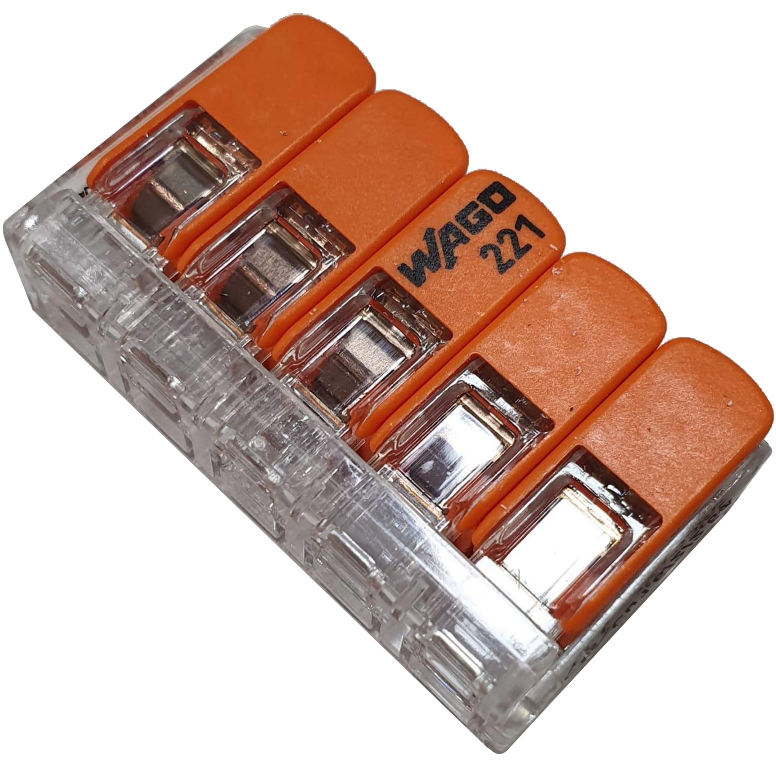 Pack de 5 conectores estancos con gel hasta 1,5 mm²