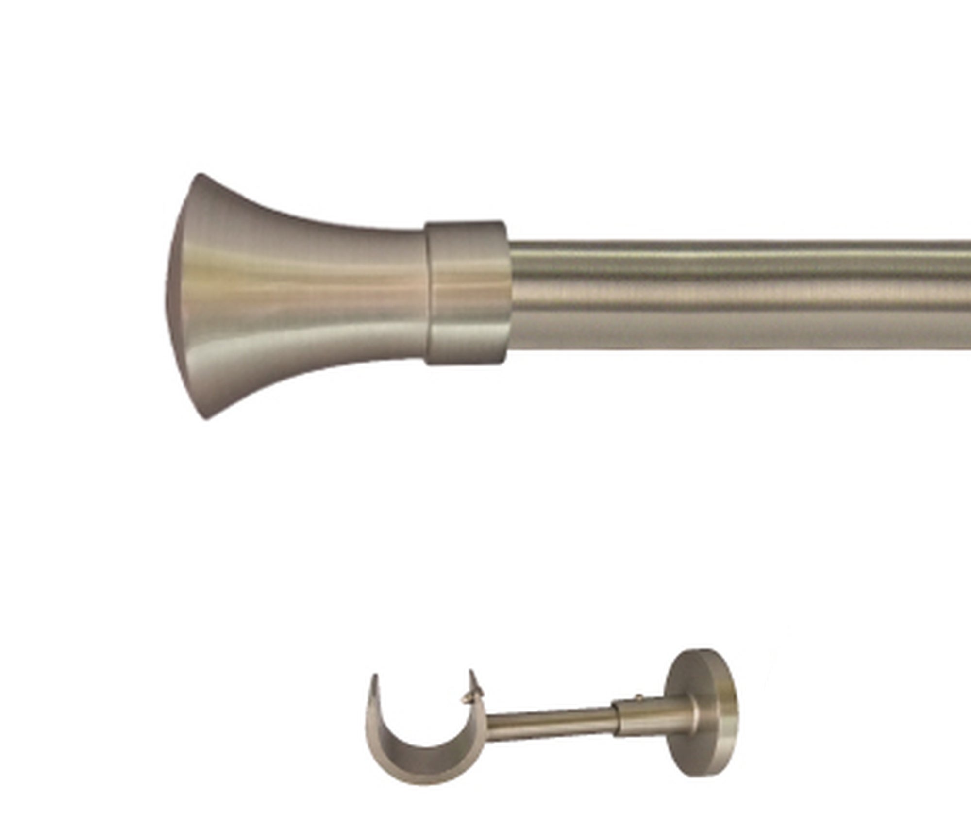 Kit barra metal ø 30mm meta azero 250cm s/anillas pared