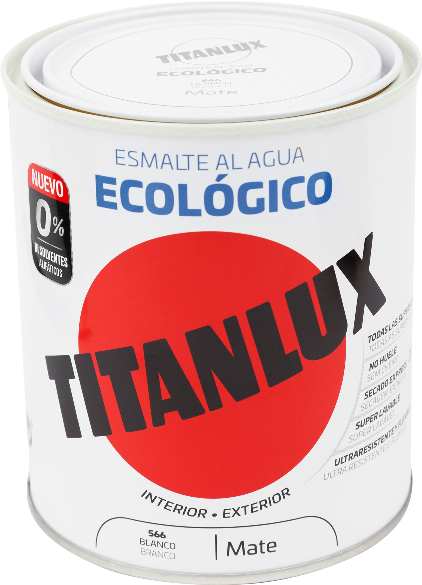 Esmalte de agua TITANLUX blanco mate 250 ml | Leroy Merlin