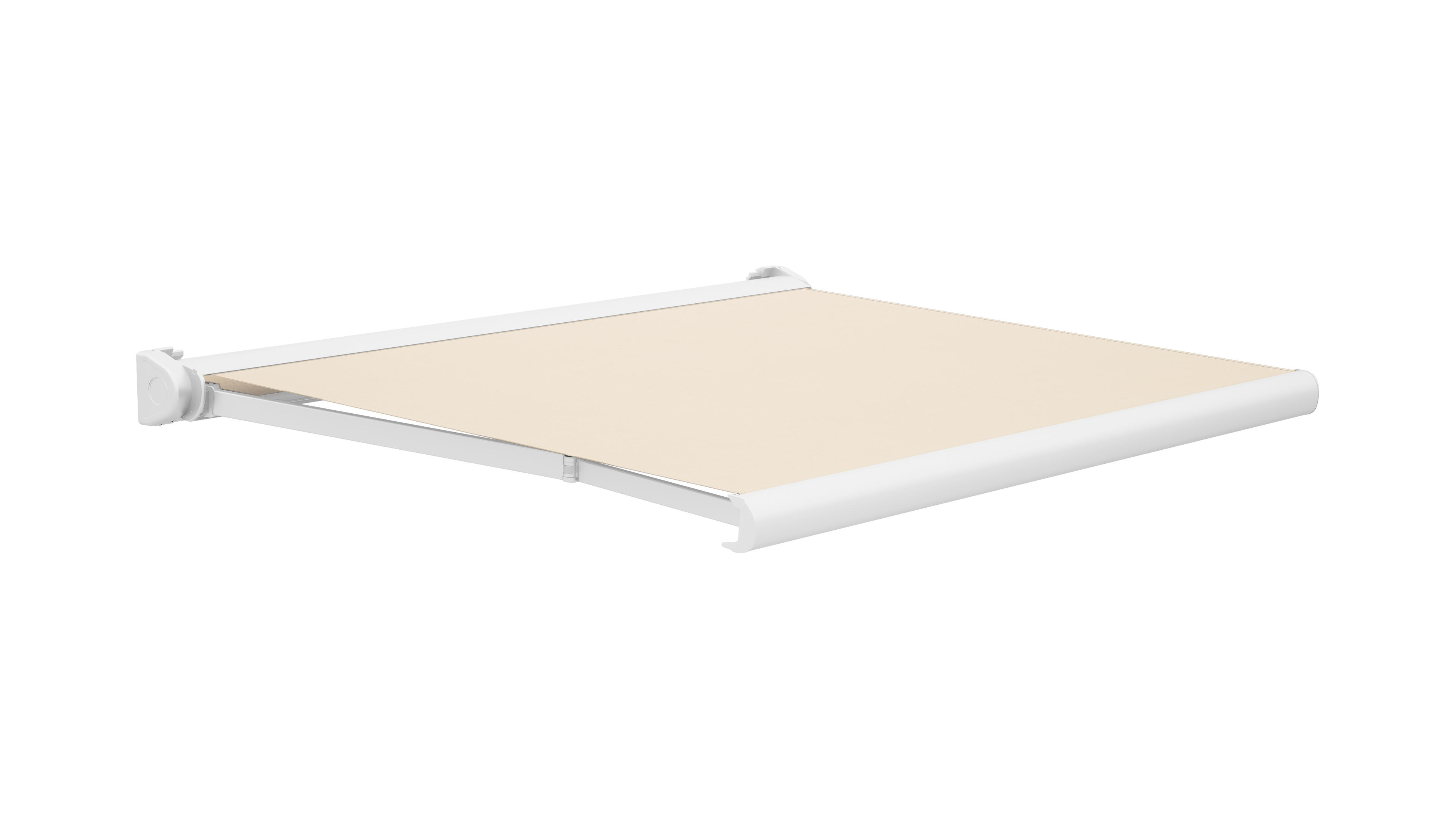 Toldo ibiza brazos extensible motorizado con cofre blanco y tela geige 3x2m de la marca Sin marca