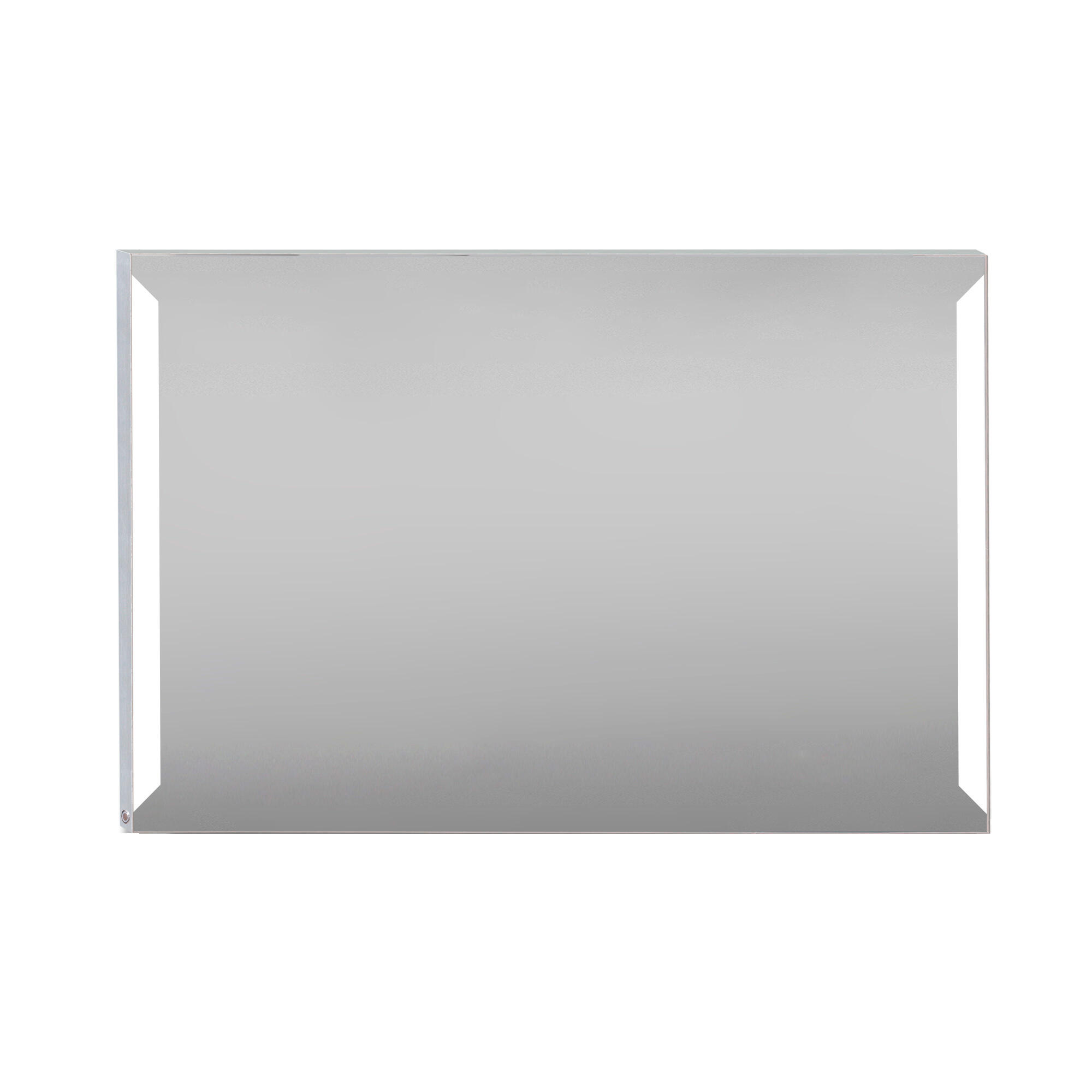 Espejo de baño con luz led edda steel 85x125 cm