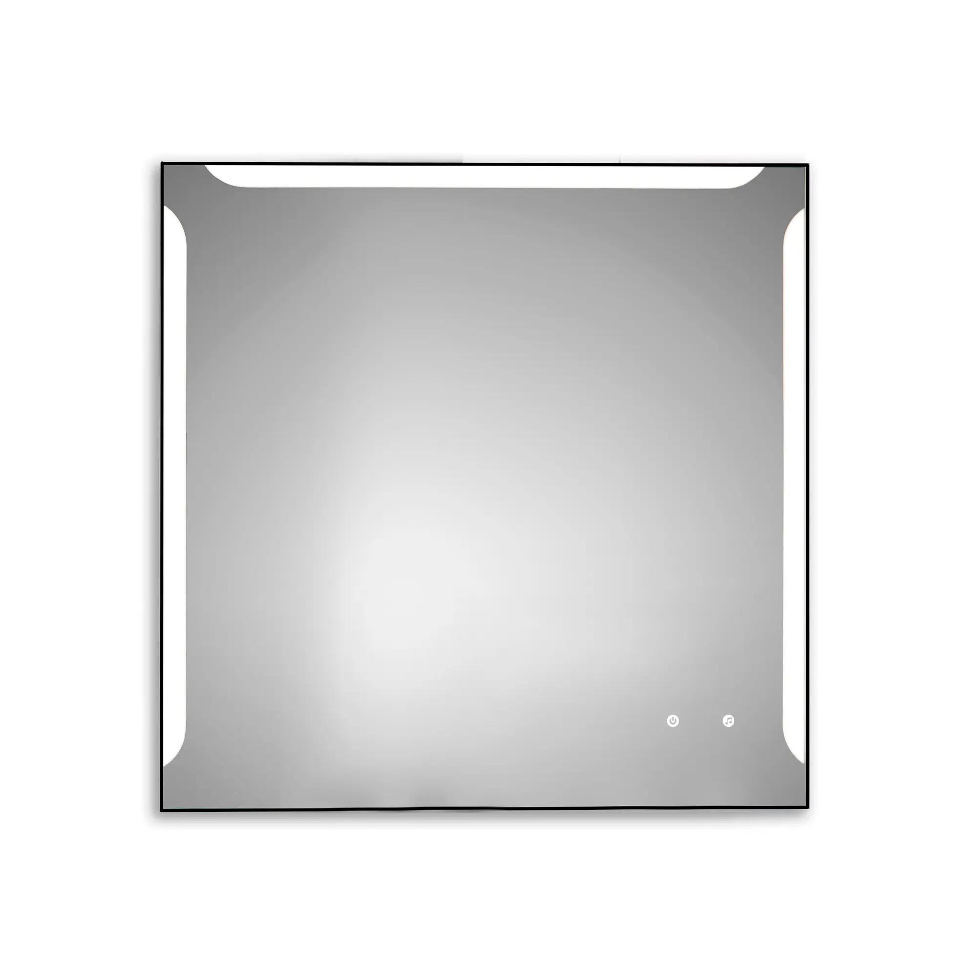 Espejo de baño con luz led alice , bluetooth, 90x90 cm