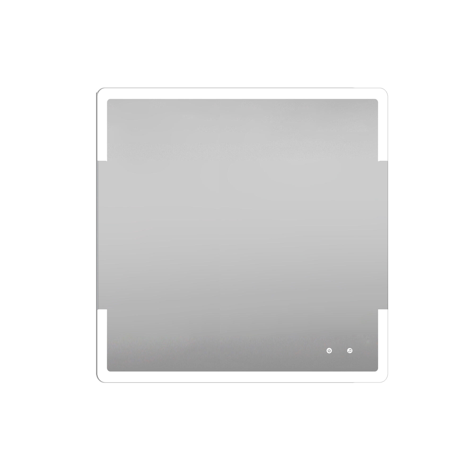 Espejo de baño con luz led marte , bluetooth, 80x80 cm