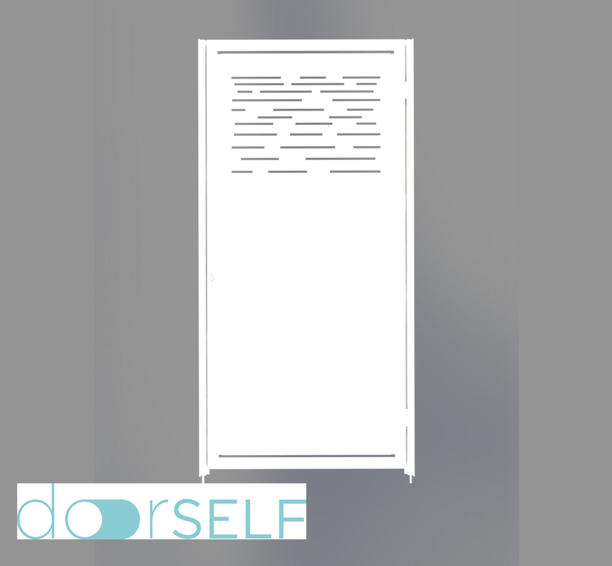 Puerta peatonal doorself galaxy blanca 100 x 150 cm