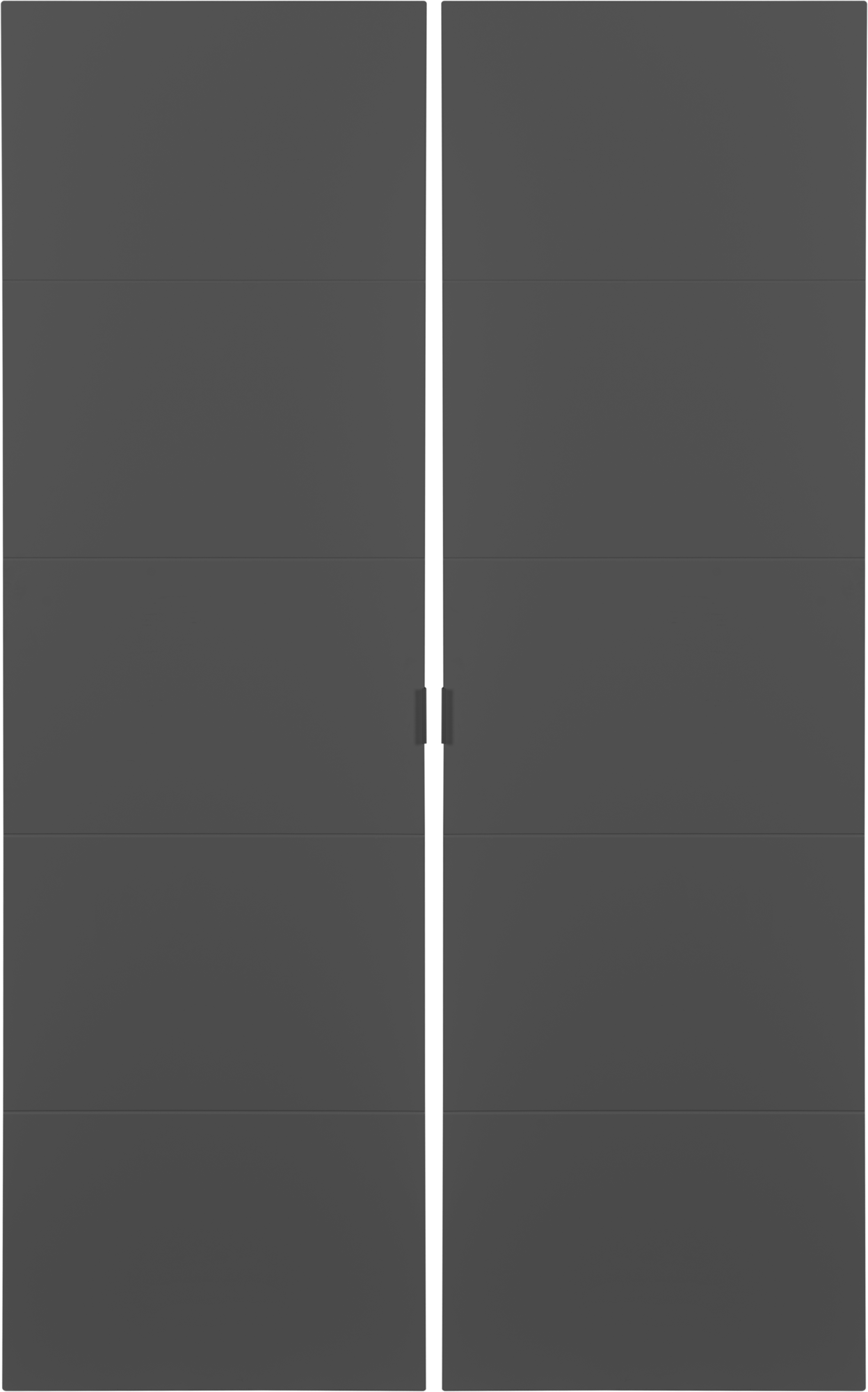 Pack 2 puertas abatibles armario lucerna gris 30x200x1,9 cm