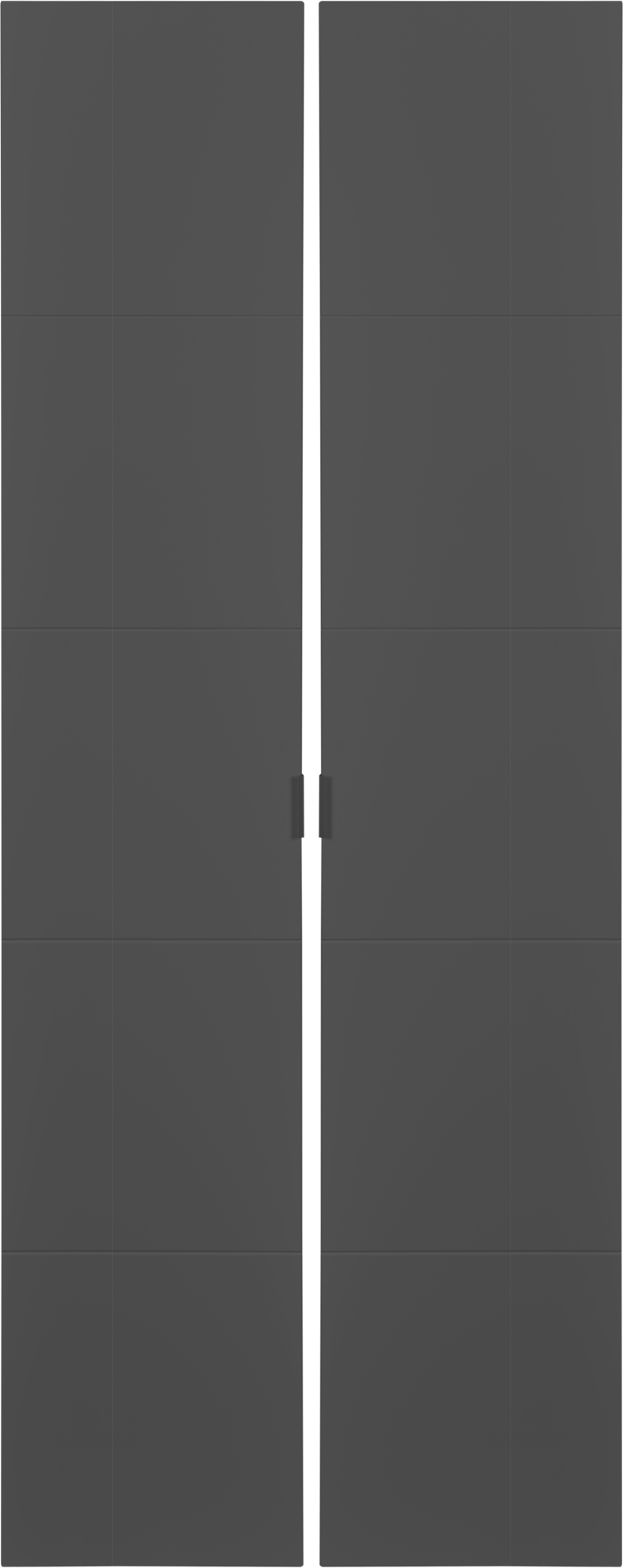 Pack 2 puertas abatibles armario lucerna gris 30x240x1 9 cm de la marca SPACEO