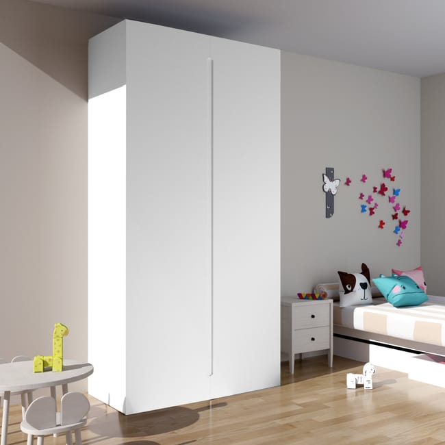 Puerta abatible para armario Osaka blanco 40x240x1 9 cm Leroy Merlin
