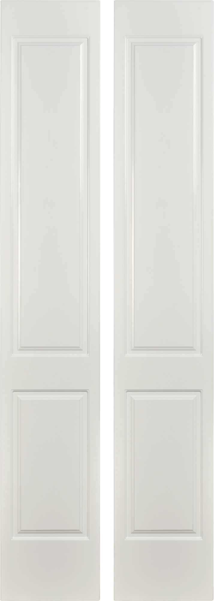 Pack 2 puertas abatibles armario marsella blanco 30x240 cm