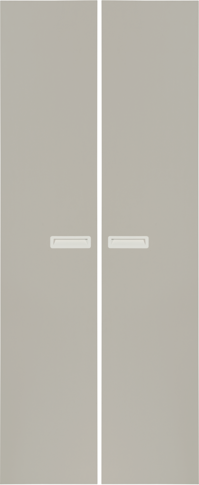 Pack 2 puertas abatibles armario tokyo gris 30x200x1,6 cm
