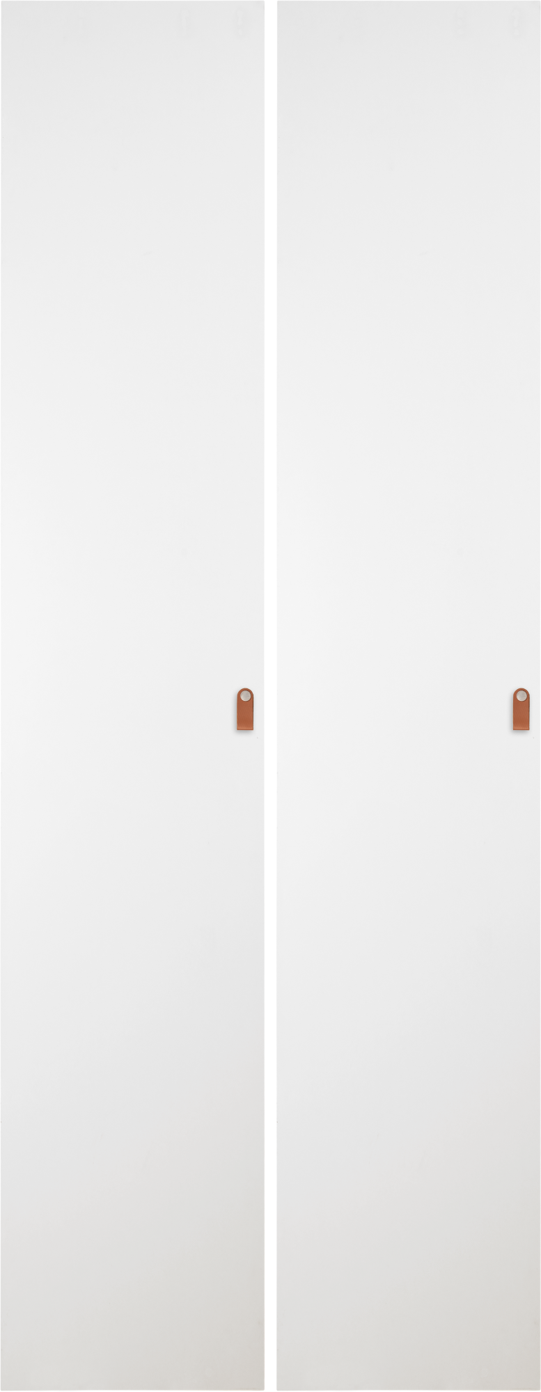 Pack 2 puertas abatibles armario macao blanco 30x240x1,9cm