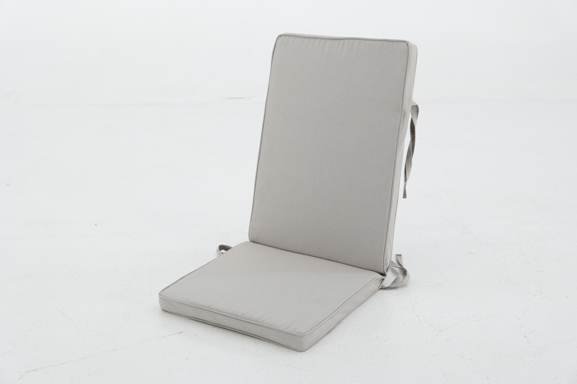 Cojín de silla con respaldo reseat beige 120x49 cm