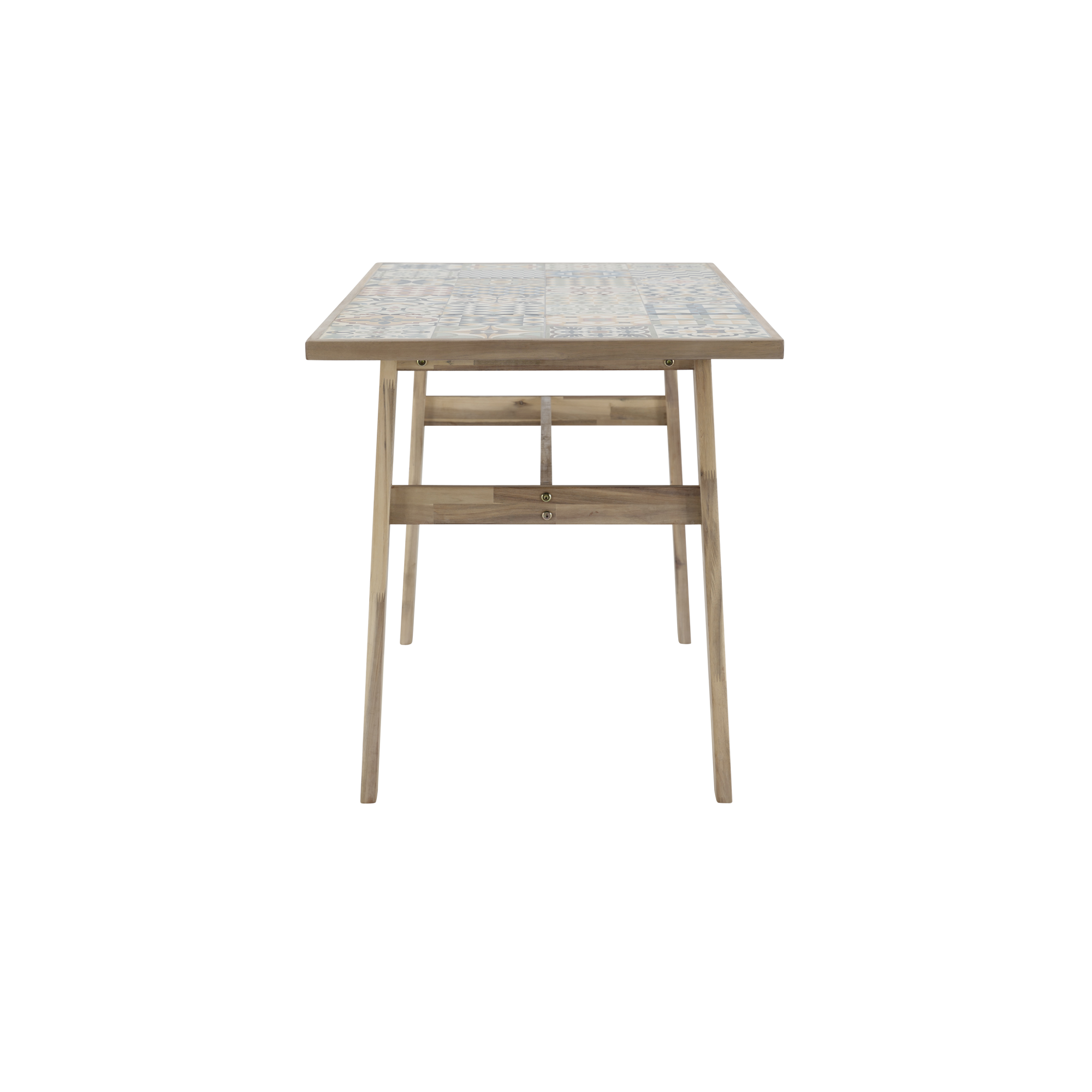 Mesa de jardín de acacia naterial soho gris de 70x76x137 cm de la marca Sin marca Mesa de jardín de acacia naterial soho gris de 70x76x137 cm de la marca Sin marca