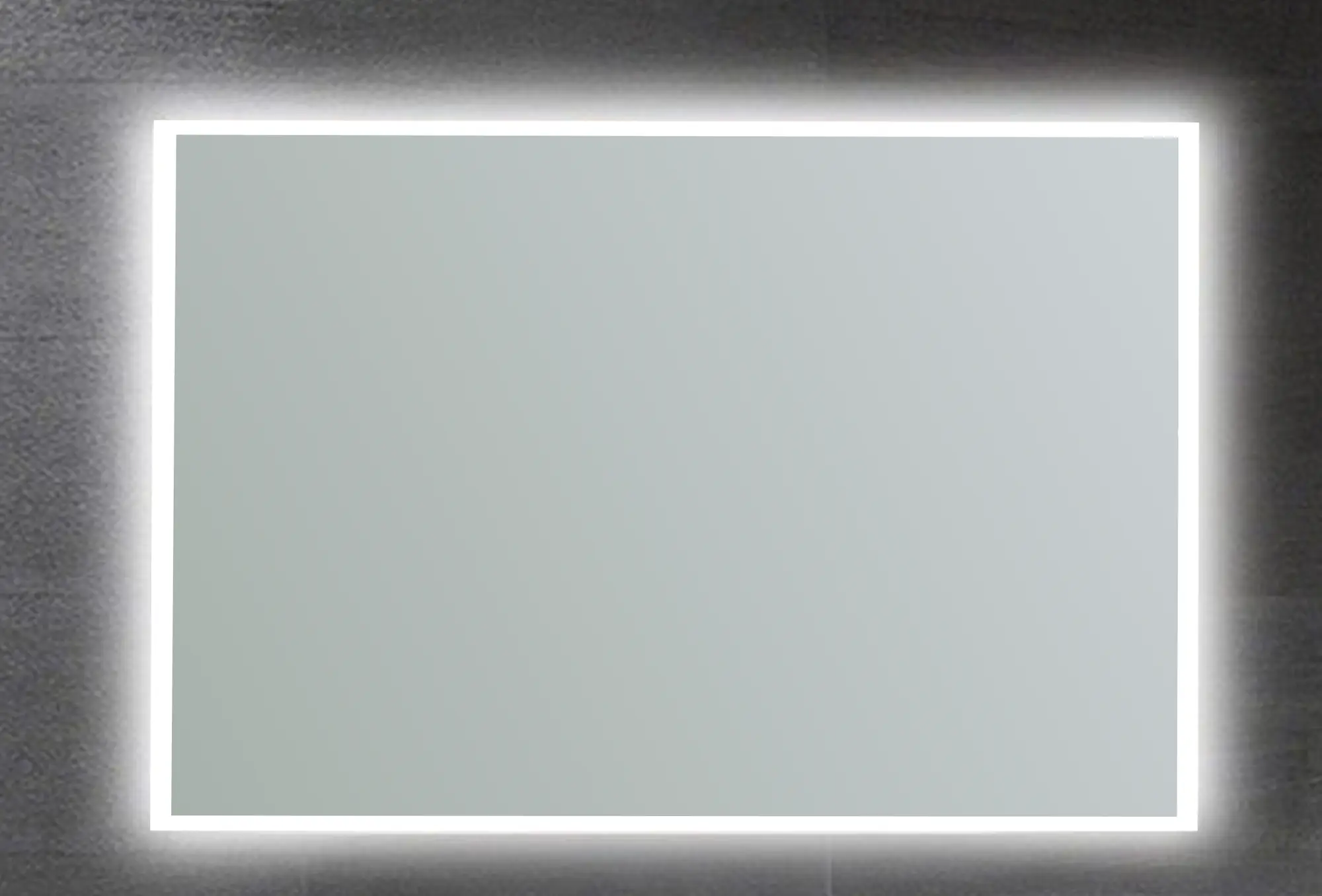 Espejo de baño con luz led nemesis , antivaho 80x130 cm
