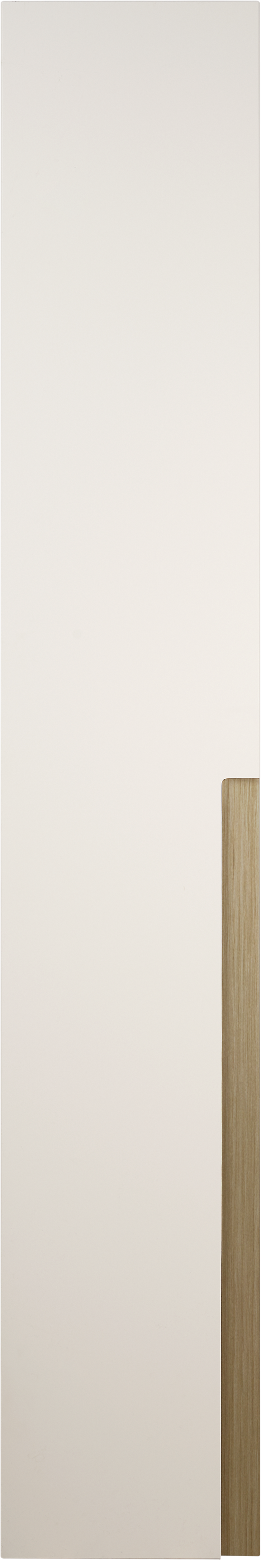 Puerta abatible de armario catar blanco y roble 40x200cm izq de la marca SPACEO