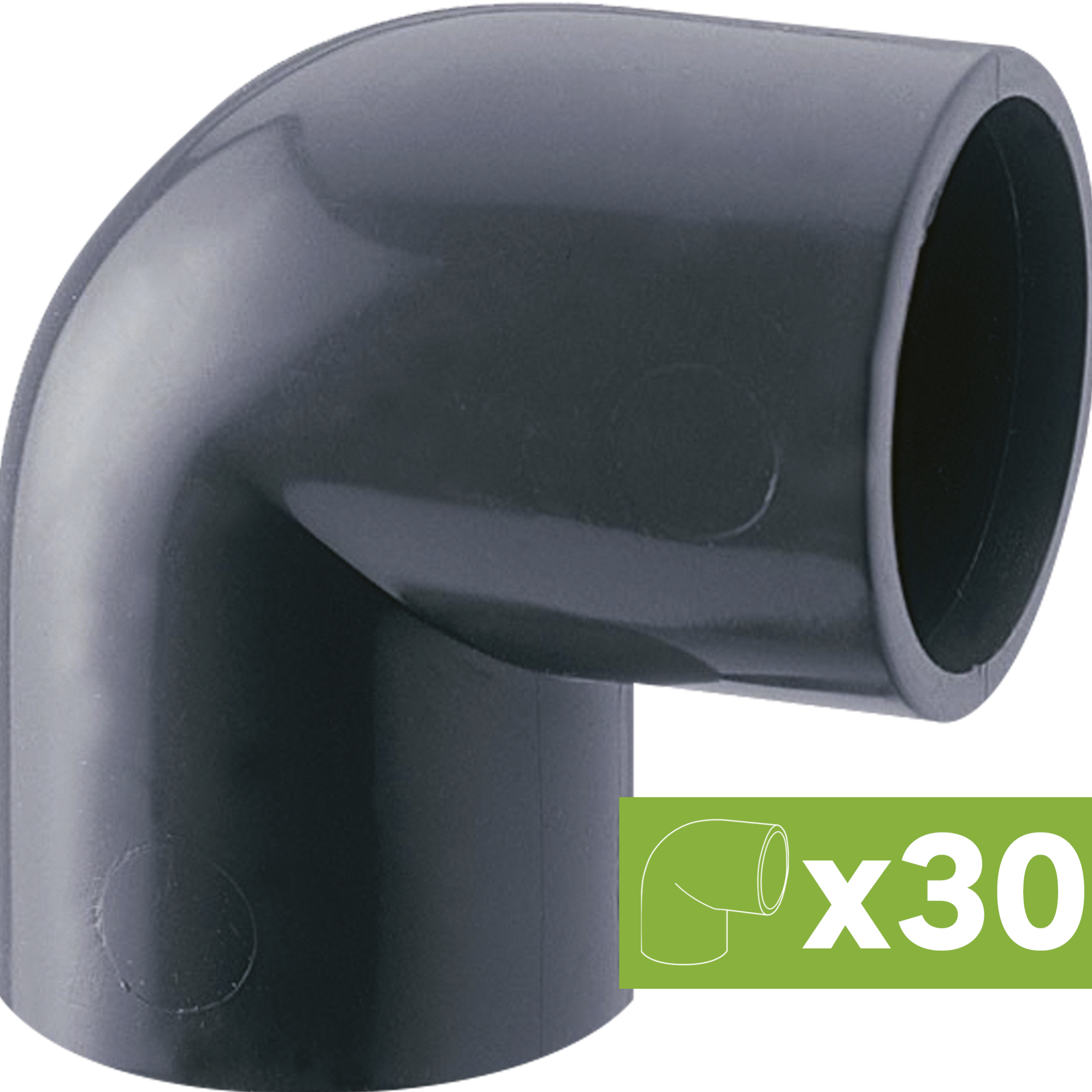 Lote 30 codos liso pvc presión ø 32 mm 90º h de la marca Sin marca Lote 30 codos liso pvc presión ø 32 mm 90º h de la marca Sin marca