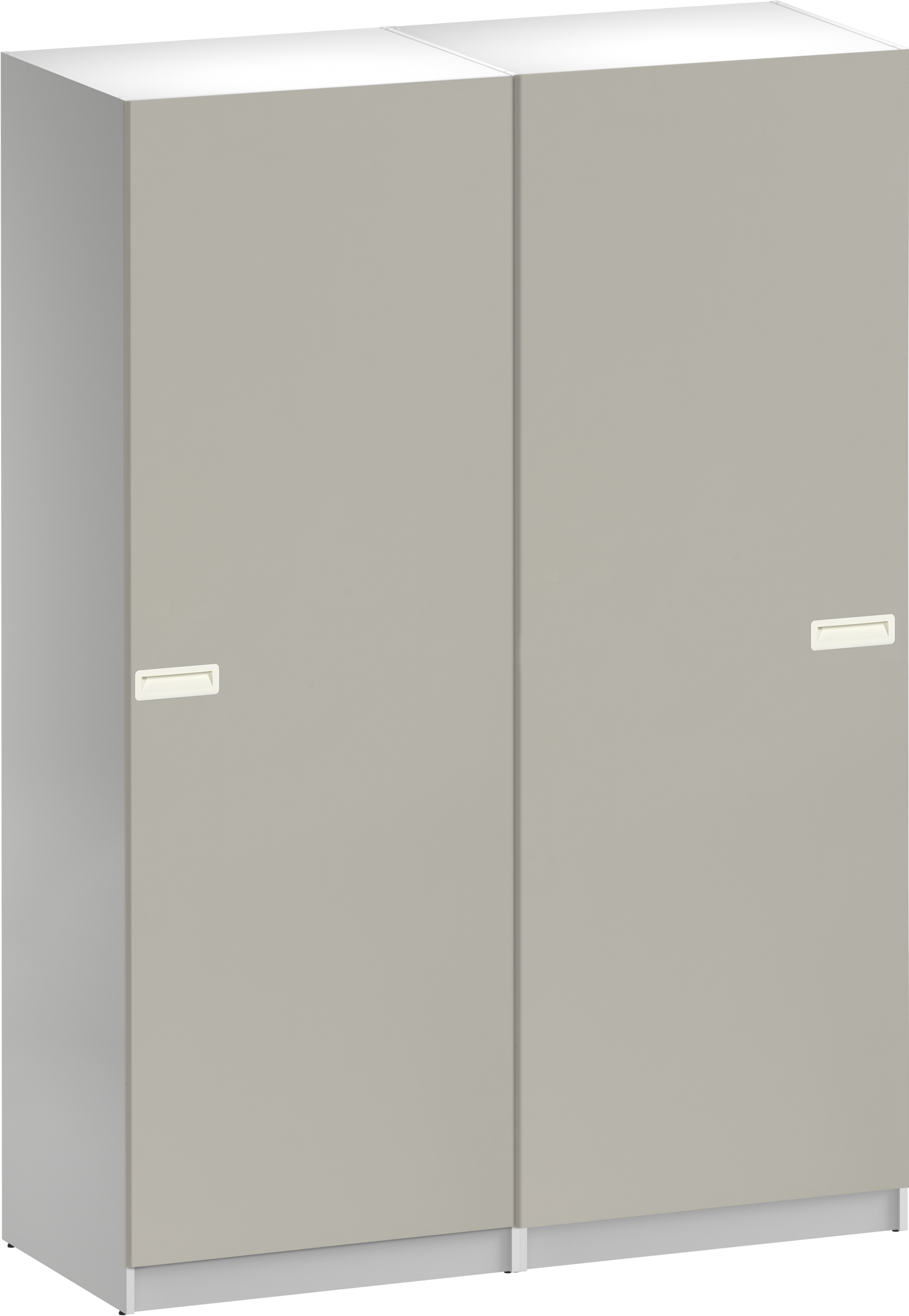 Armario de puerta corredera con macetero gris claro acero - referencia  Mqm-3095264