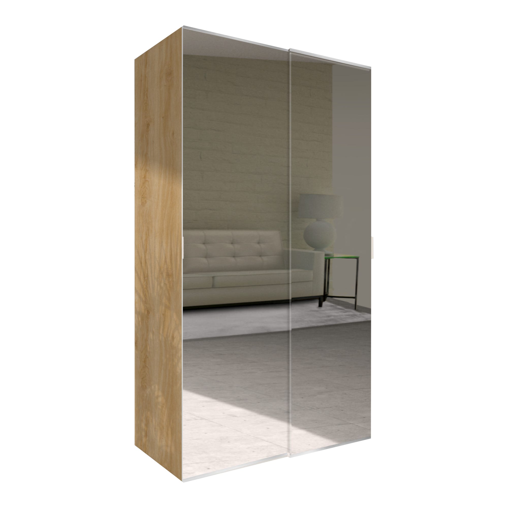 armario puertas correderas roble - Muebles Polque - 3000m2 y online