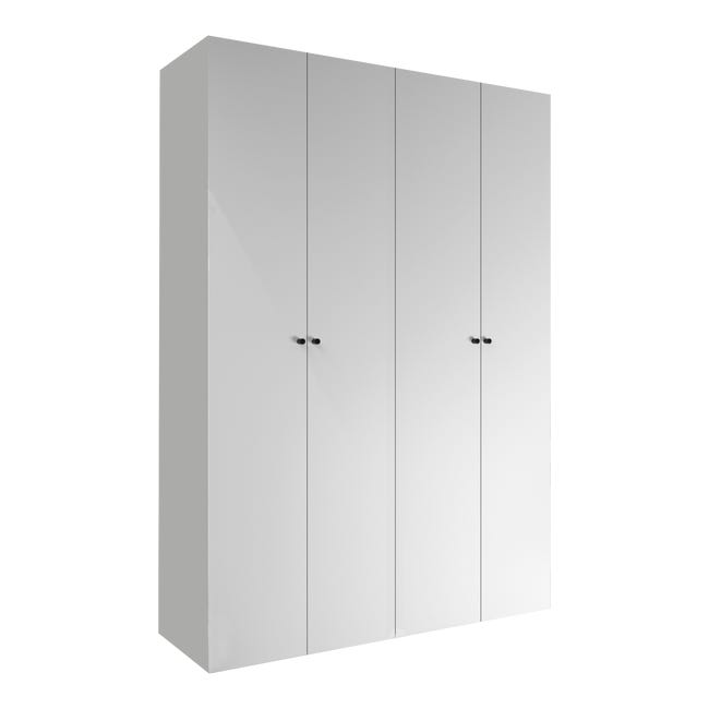 Armario puerta abatible Spaceo Mallorca Blanco 160x240x60 cm | Leroy